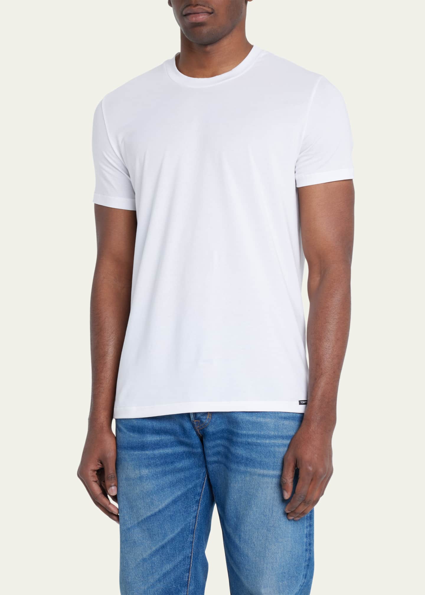 TOM FORD Men's Cotton-Modal Crewneck T-Shirt Image 4 of 5