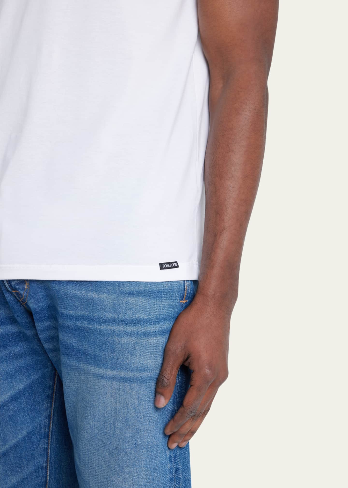 TOM FORD Men's Cotton-Modal Crewneck T-Shirt Image 5 of 5