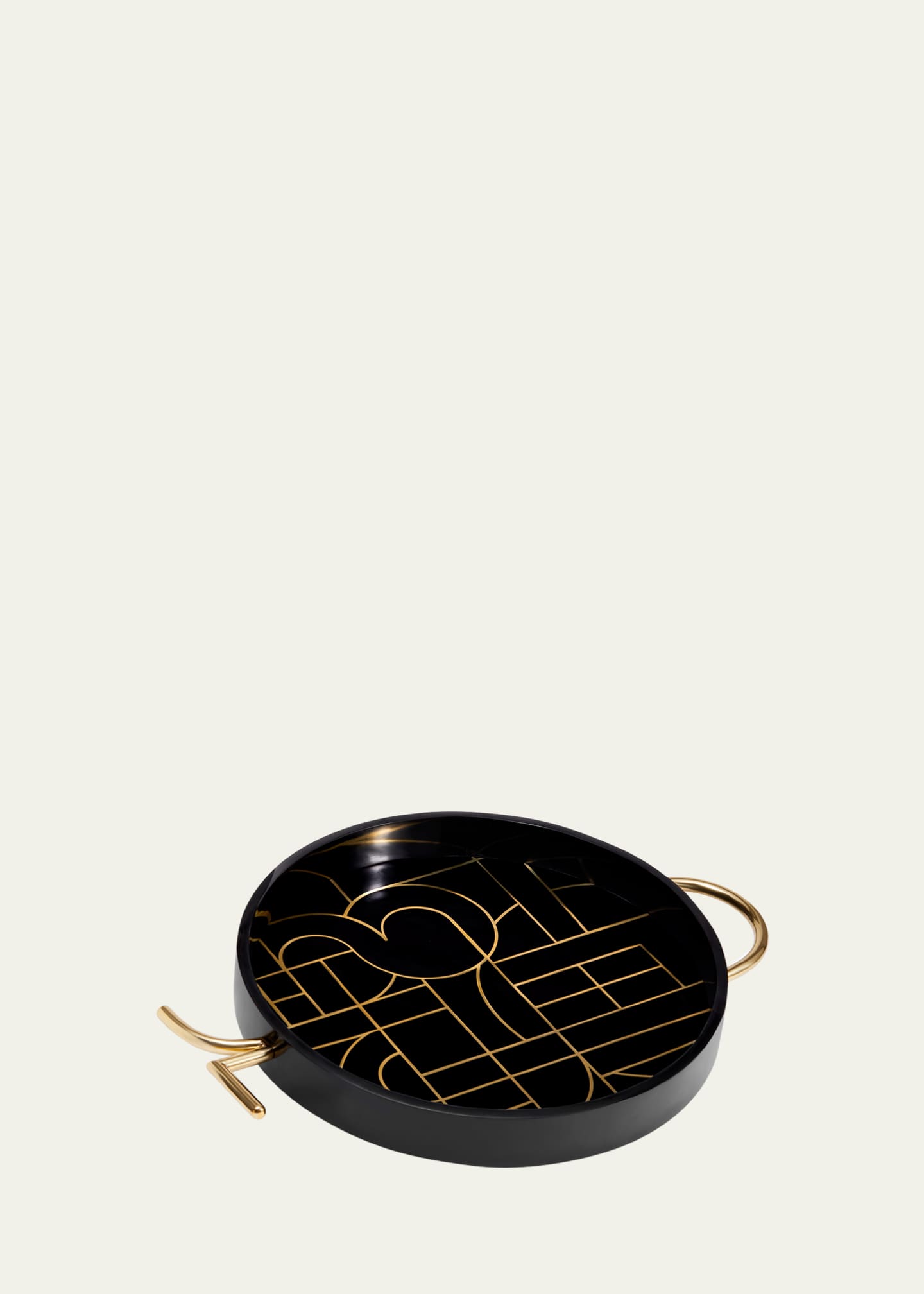 L'Objet Kelly Behun Decorative Round Tray, 16" Image 2 of 2