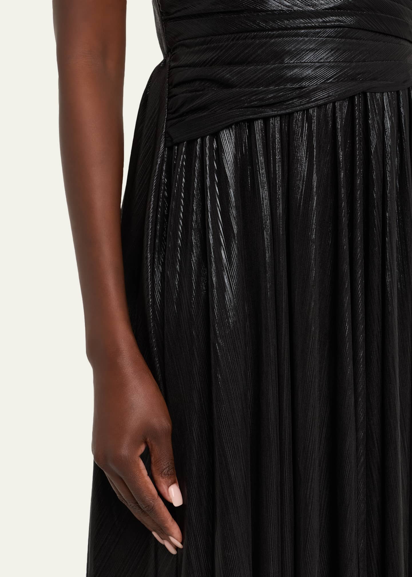 retrofete doss metallic cocktail dress retrofete Doss Dress in Black