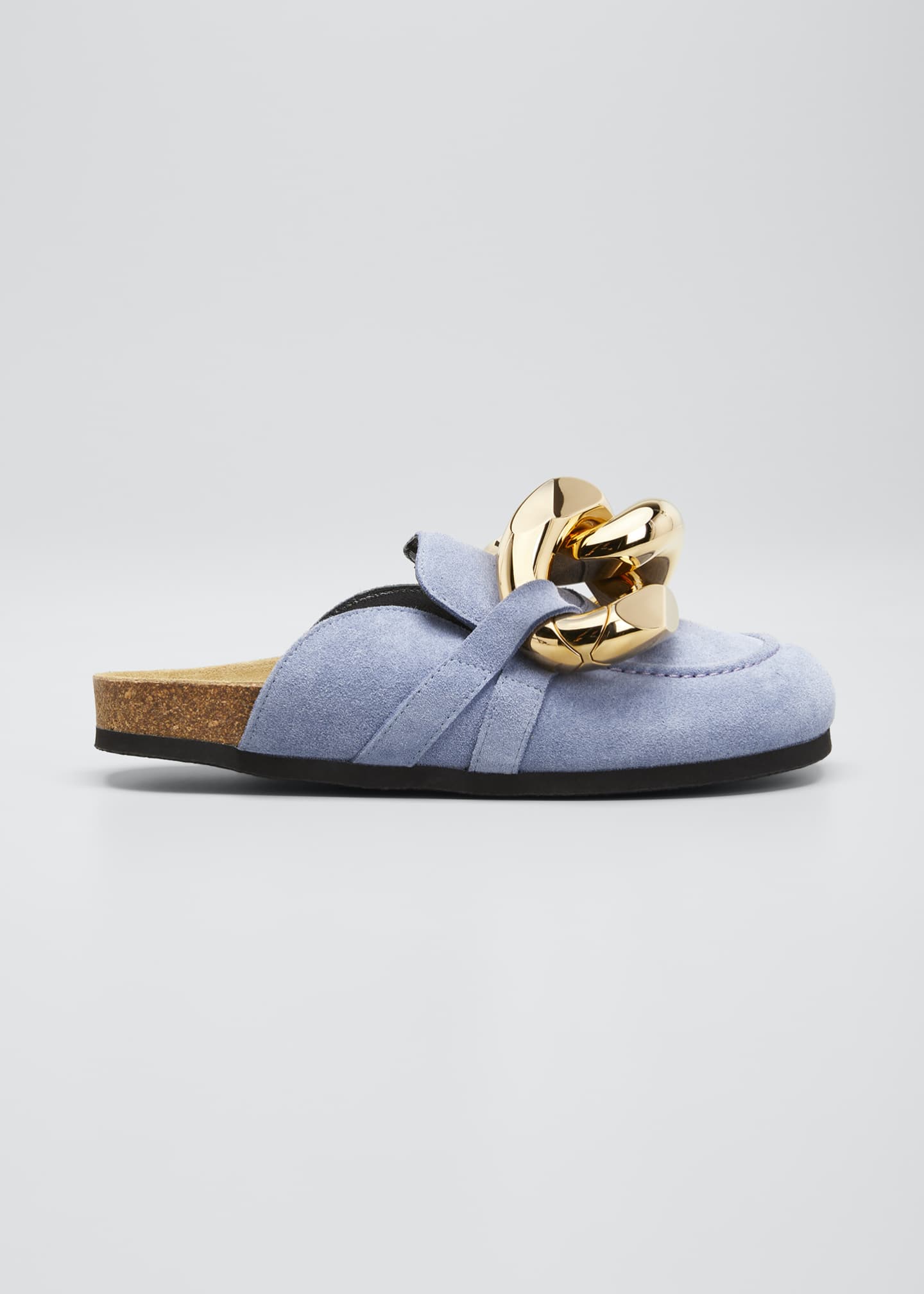 chain flat mules