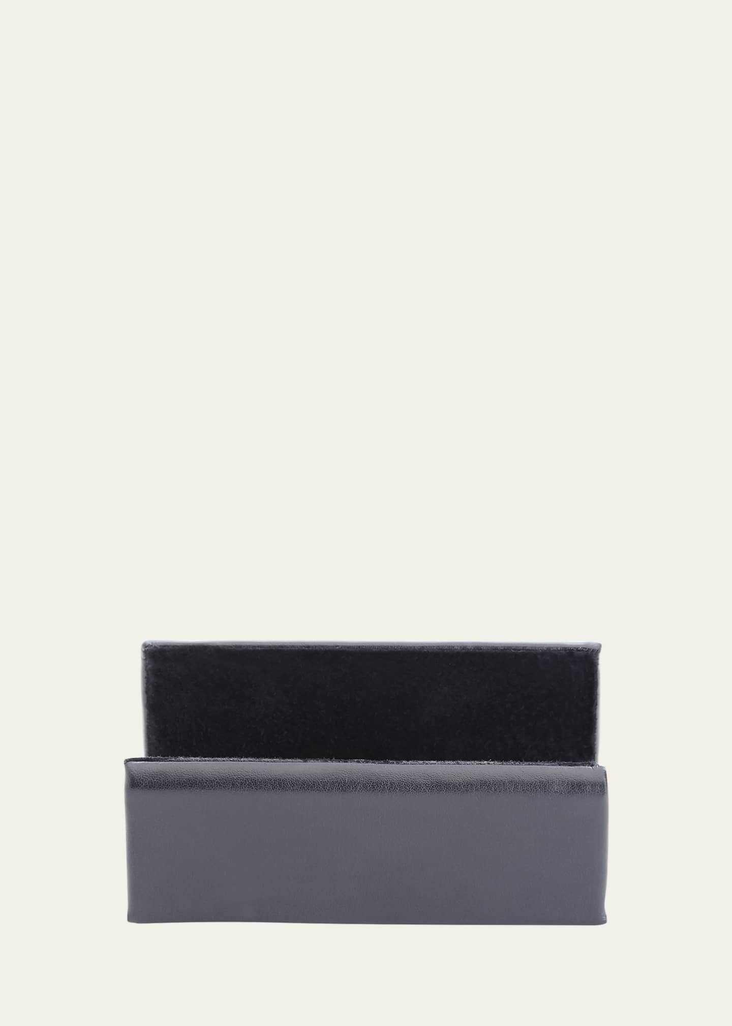 ROYCE New York Personalized Leather Business Card Display Holder Image 3 of 5