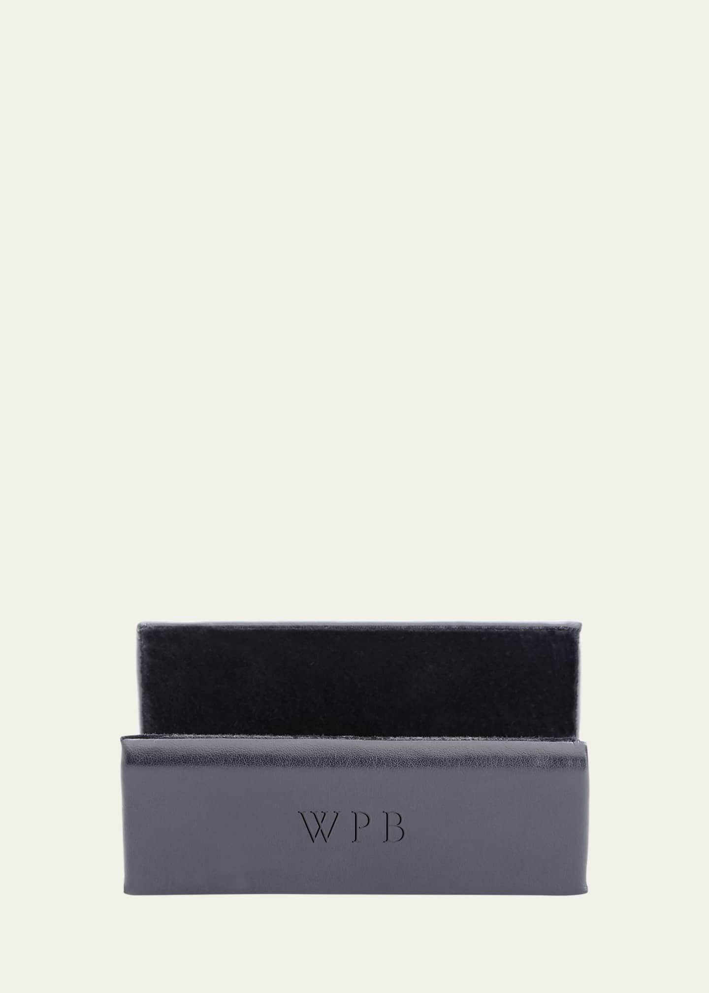 ROYCE New York Personalized Leather Business Card Display Holder Image 1 of 5