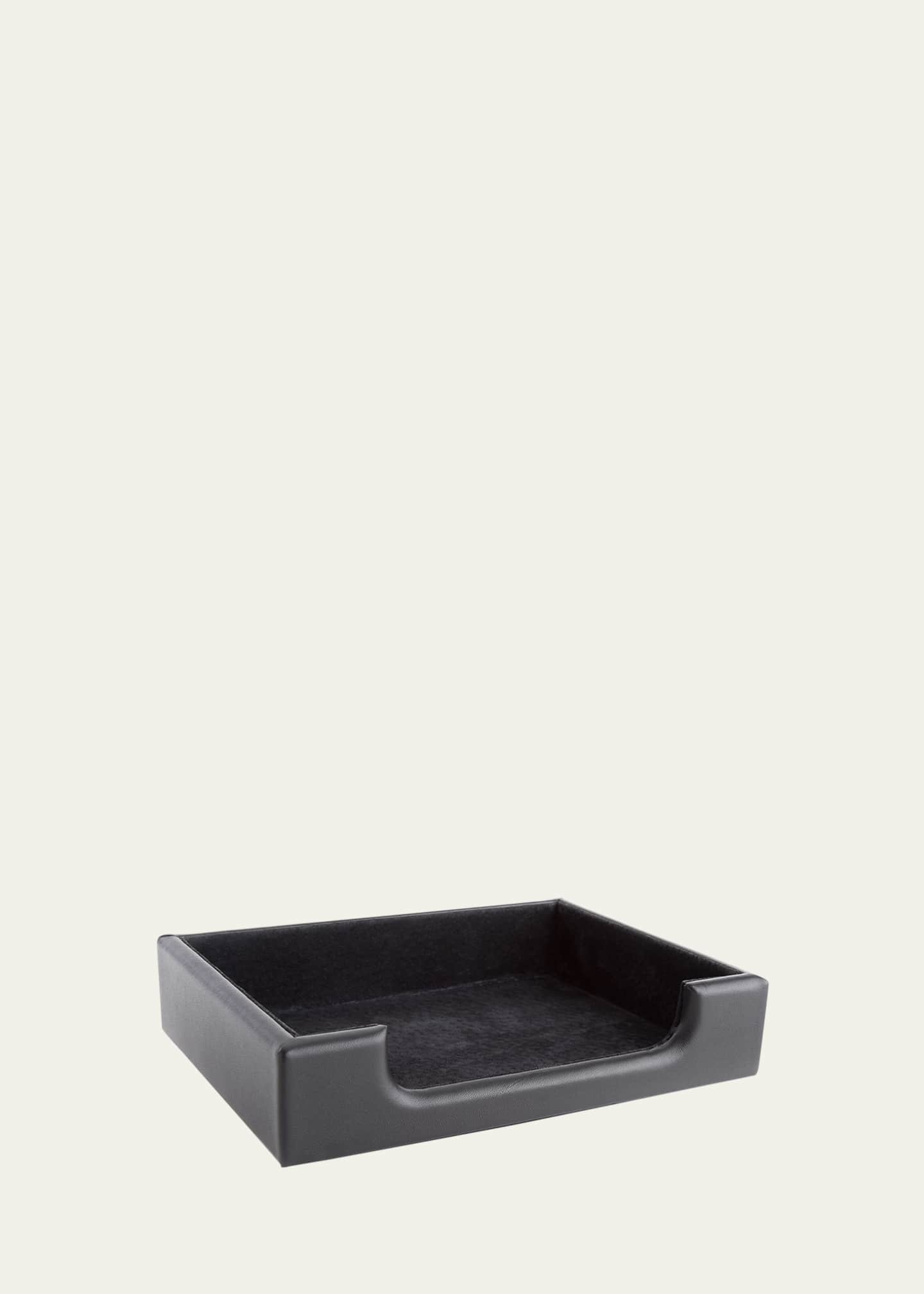 ROYCE New York Personalized Leather Note Desk Tray Image 3 of 5