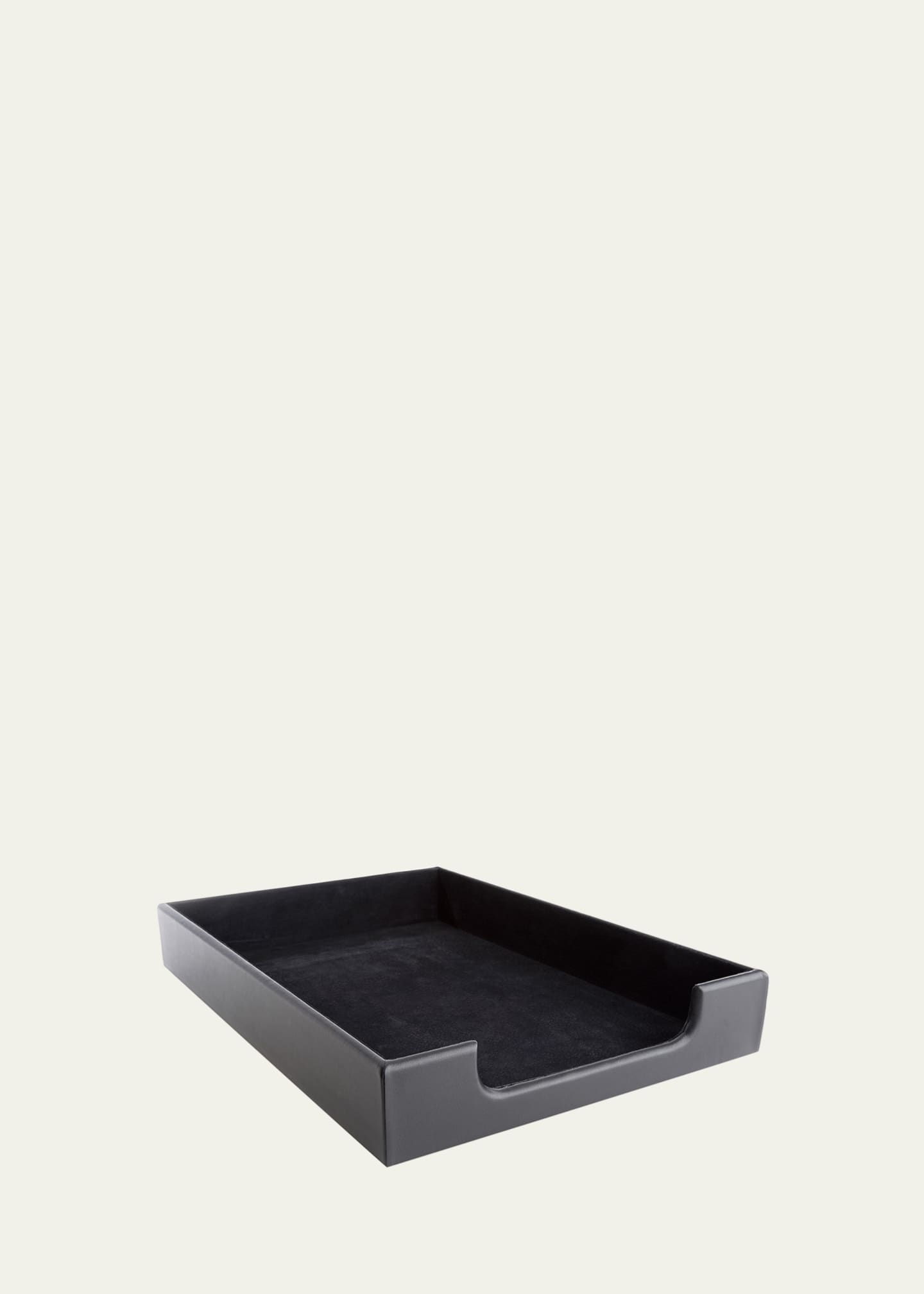 ROYCE New York Personalized Leather Letter Desk Tray Image 1 of 4