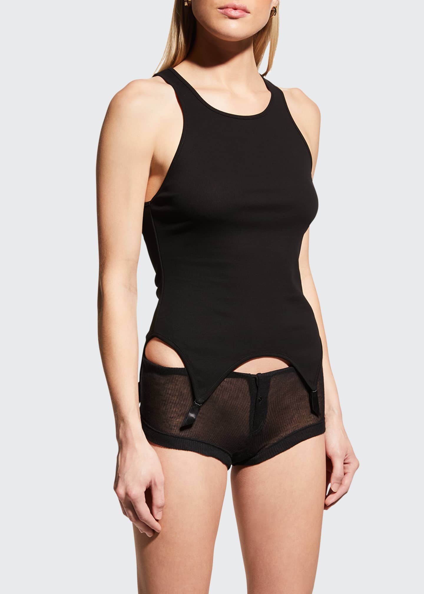 Kiki De Montparnasse Ribbed Garter Tank Image 2 of 2