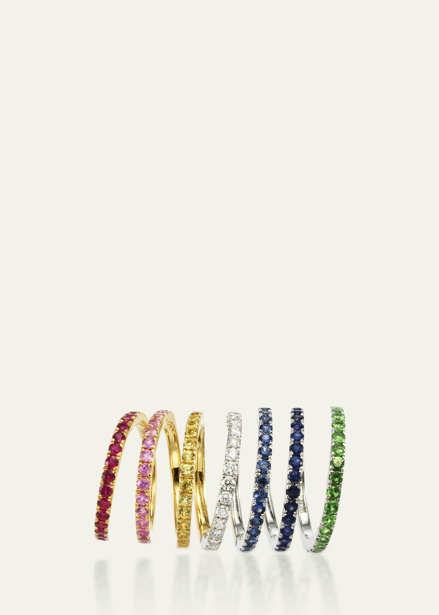 Mio Harutaka 18K Connector Rainbow Ring Image 2 of 2