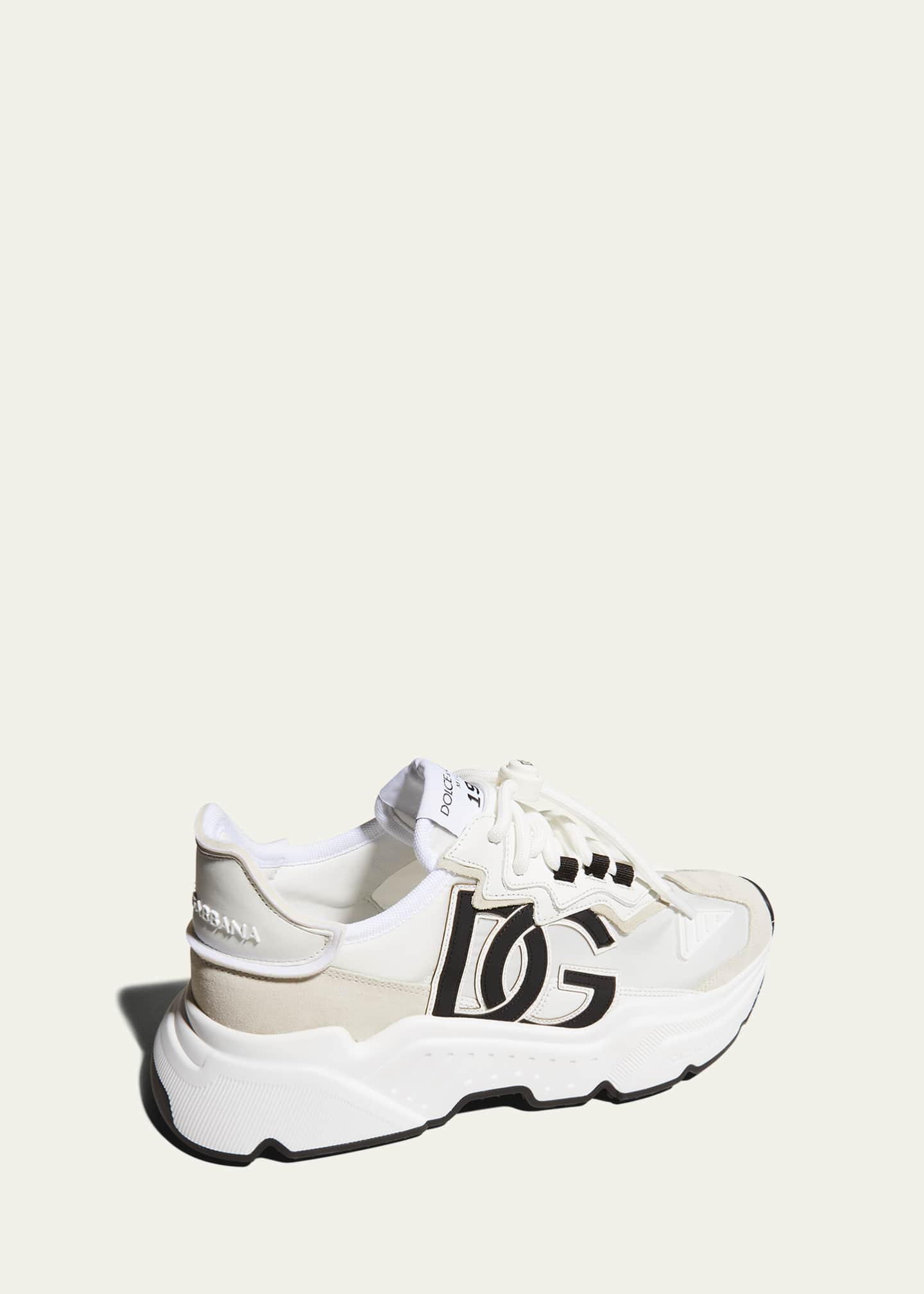 Dolce&Gabbana Daymaster Mixed Leather Runner Sneakers Image 3 of 5