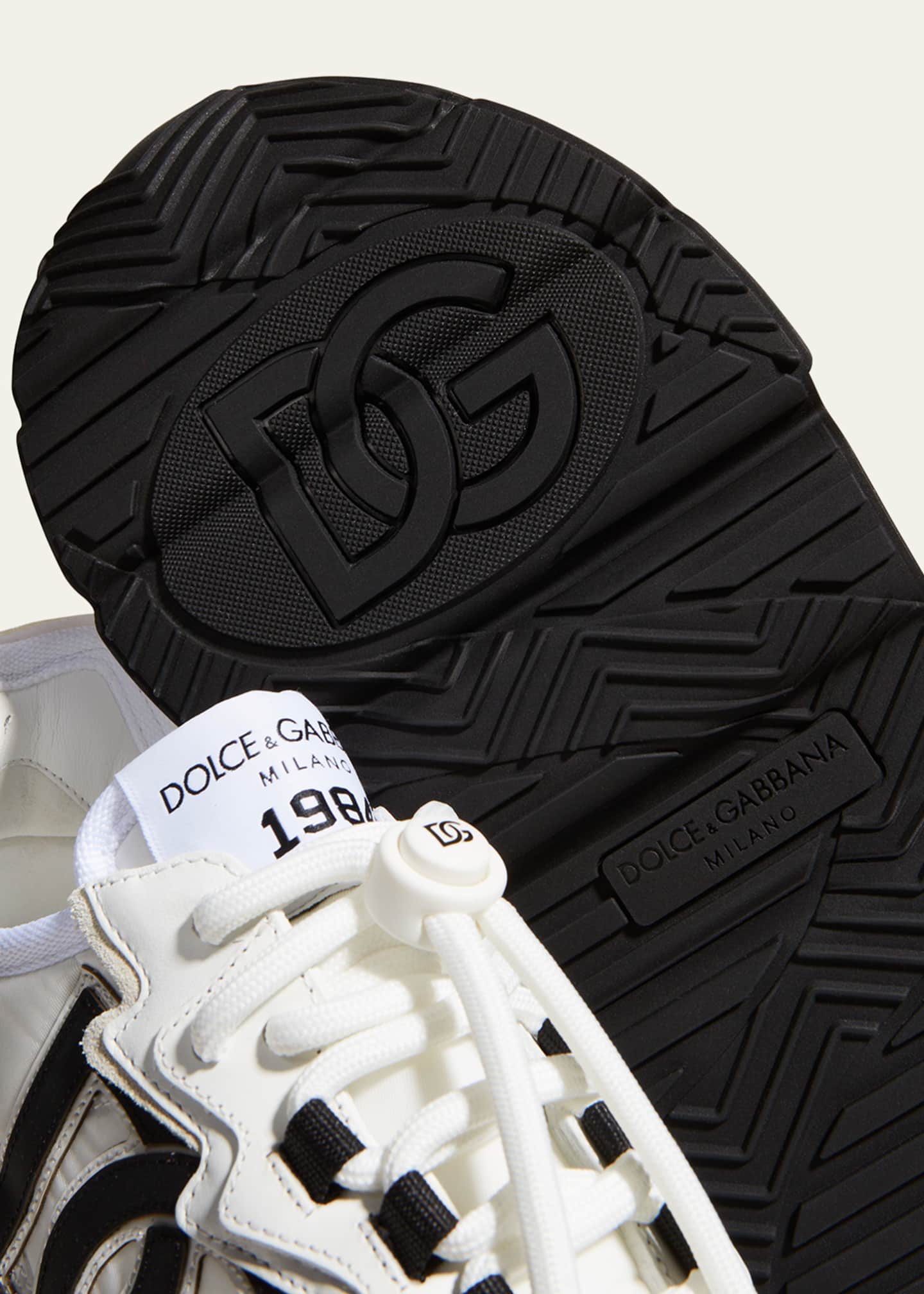 Dolce&Gabbana Daymaster Mixed Leather Runner Sneakers Image 4 of 5