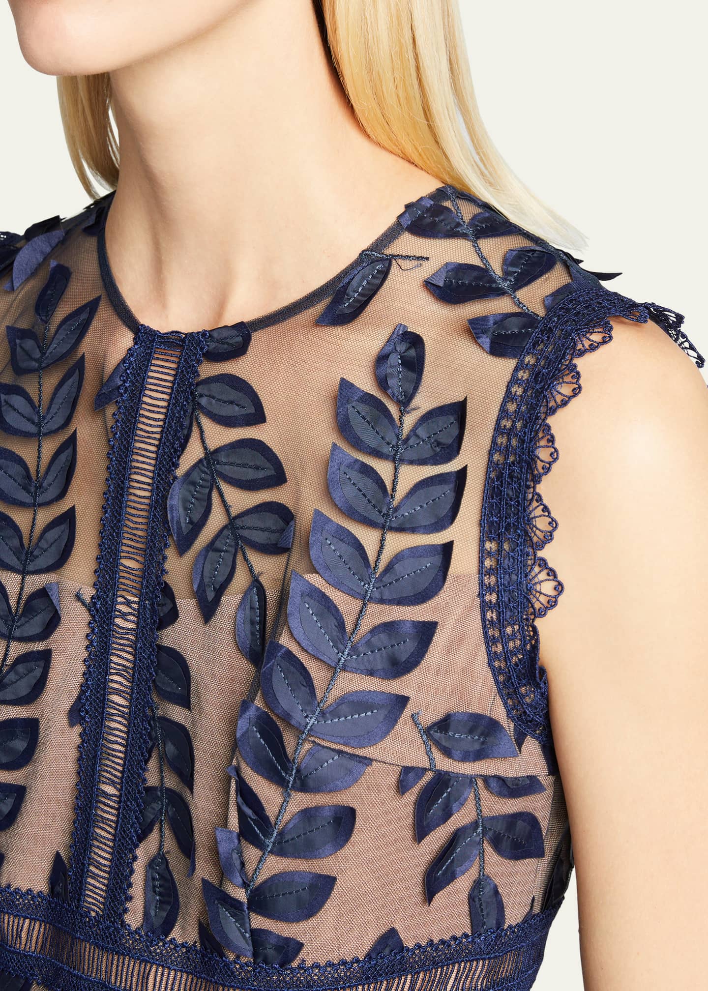 bronx and banco blue lace dress hibiscus joy blue hawaiian muumuu main image 0