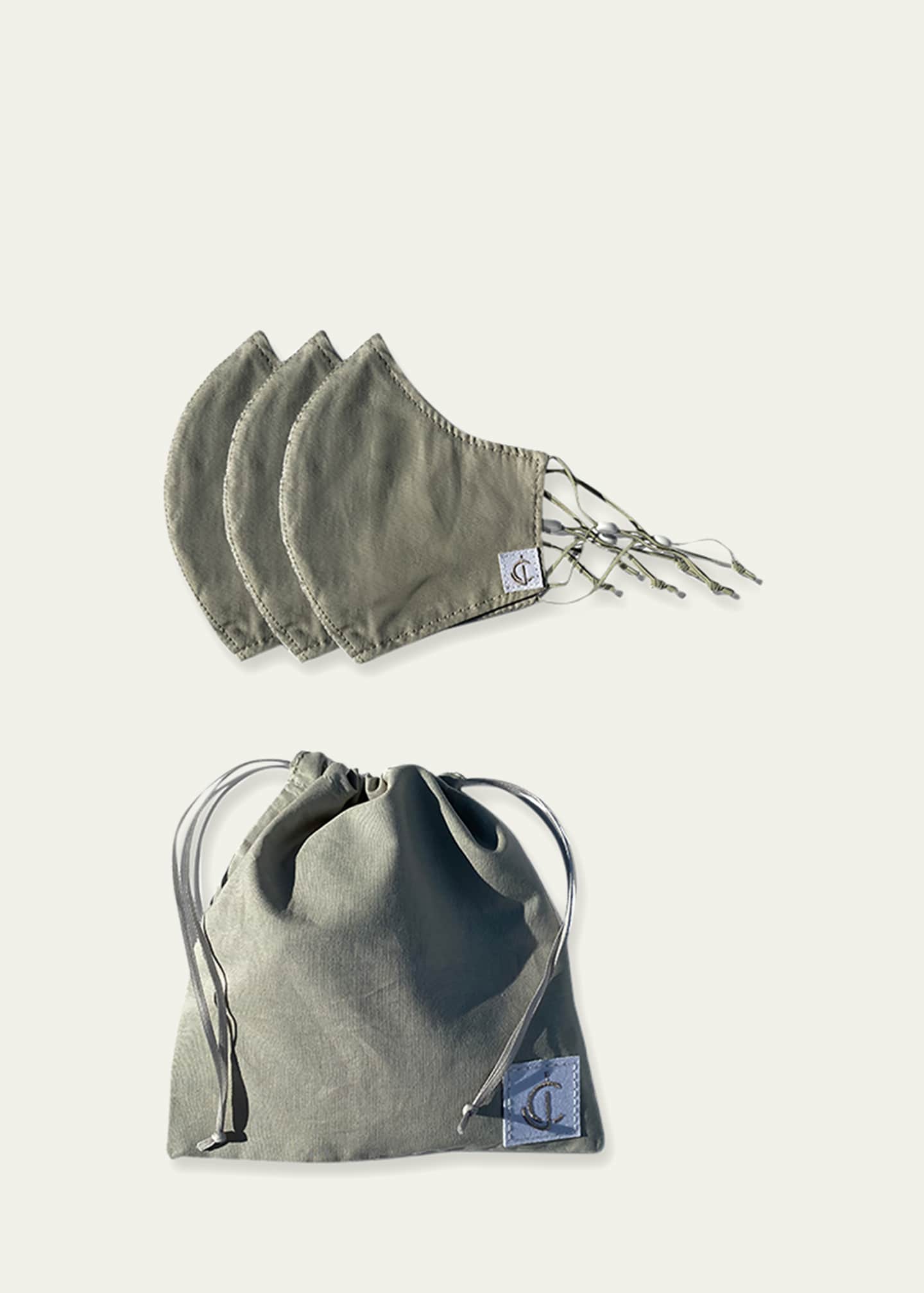 Joanna Czech Skincare Protective Mask Set of 3 - Grey Image 2 of 2
