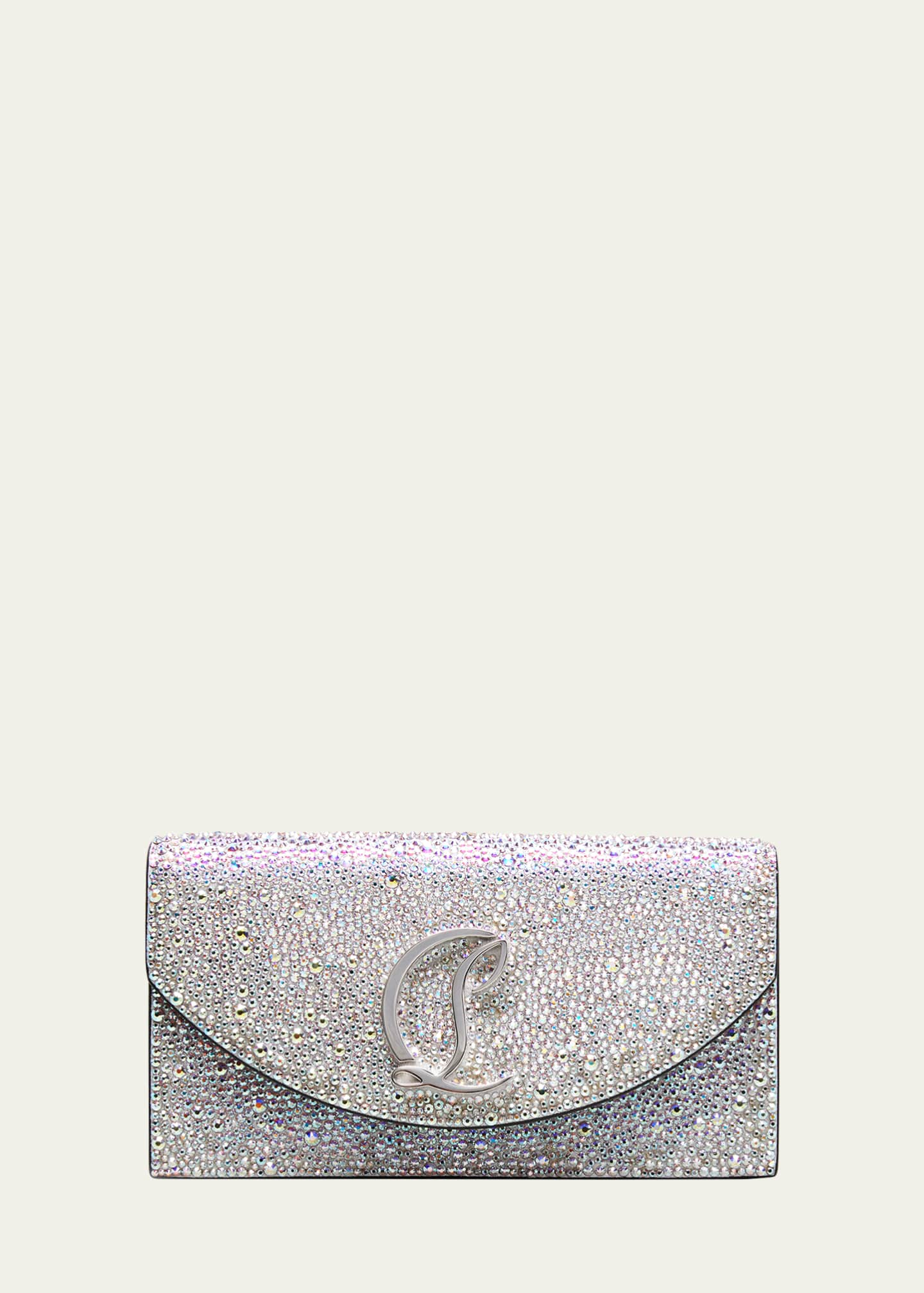 Christian Louboutin Loubi54 Small Crystal Clutch Bag