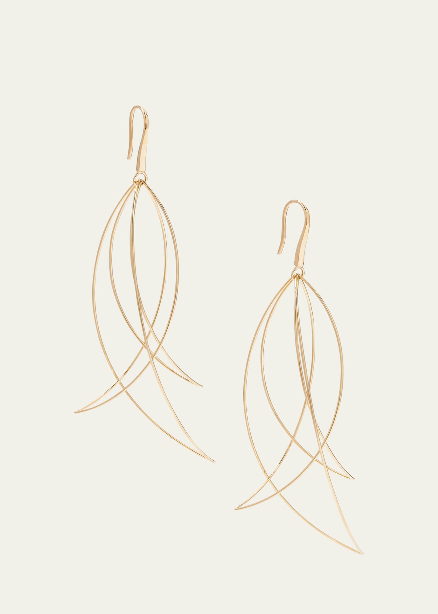 Lana Multi-Curved Wire Marquis Hoop Earrings Image 3 of 4