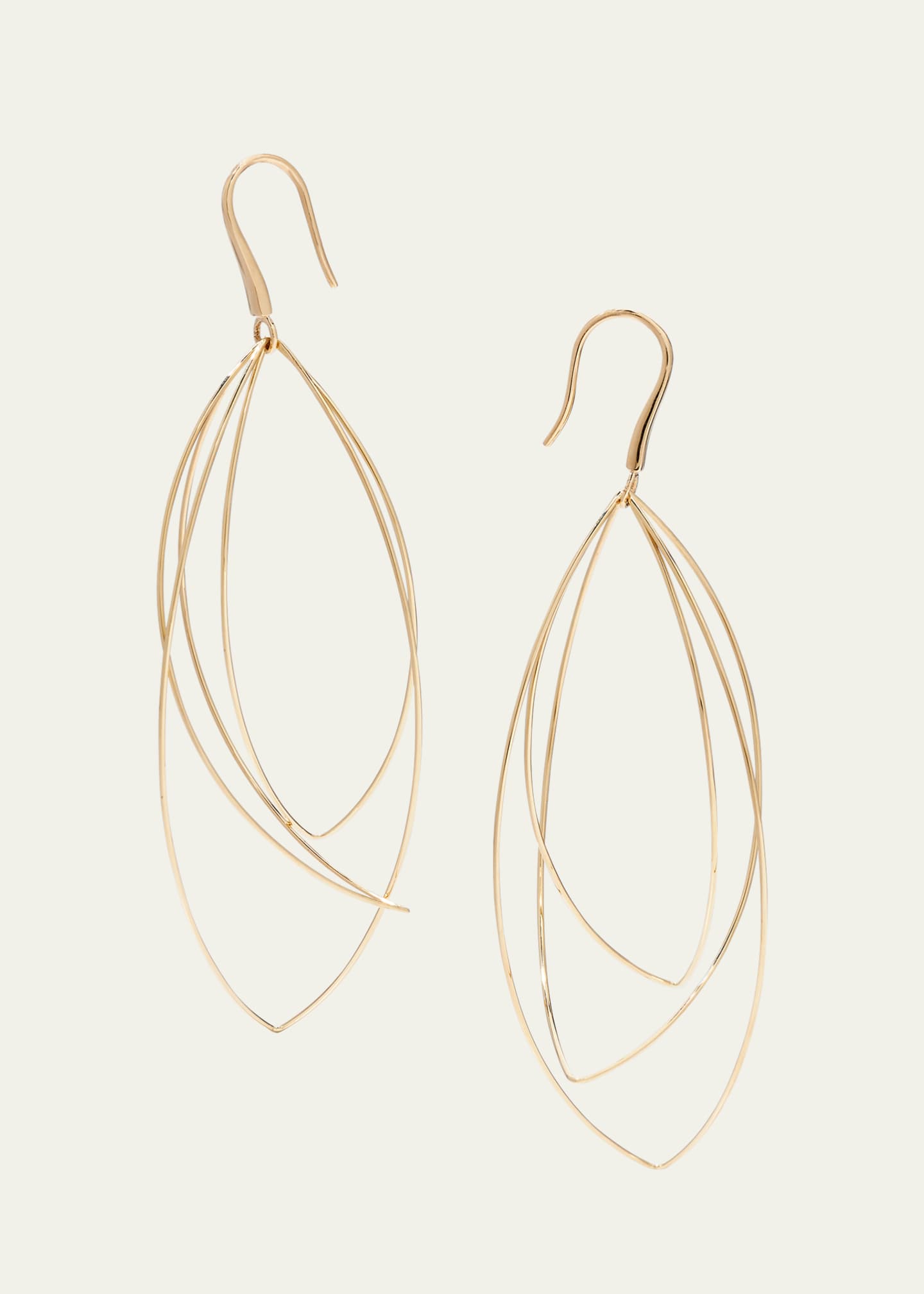 Lana Multi-Curved Wire Marquis Hoop Earrings Image 1 of 4