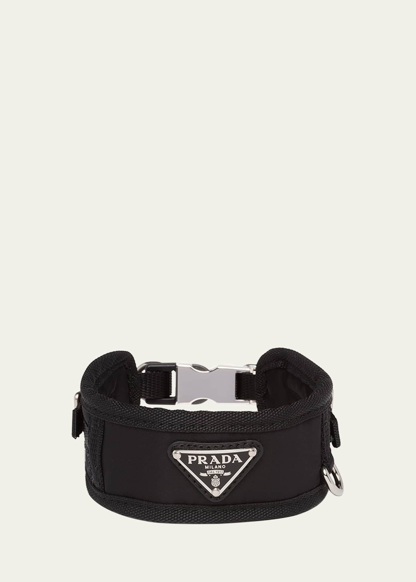 Prada Men's Leather Triangle Logo Sling Crossbody Bag - Bergdorf