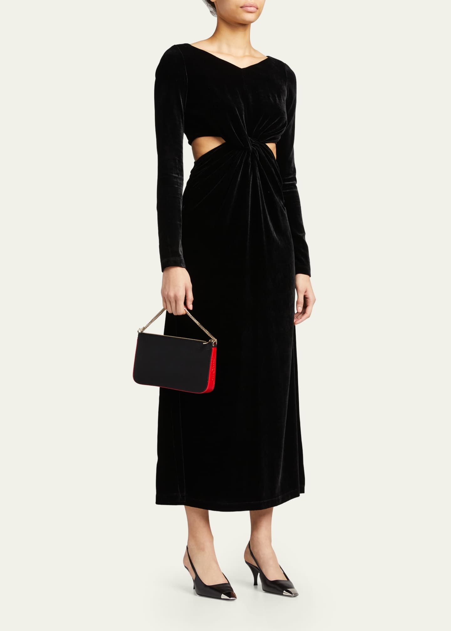 Christian Louboutin Loubila Shoulder Bag in Grained Leather Bergdorf