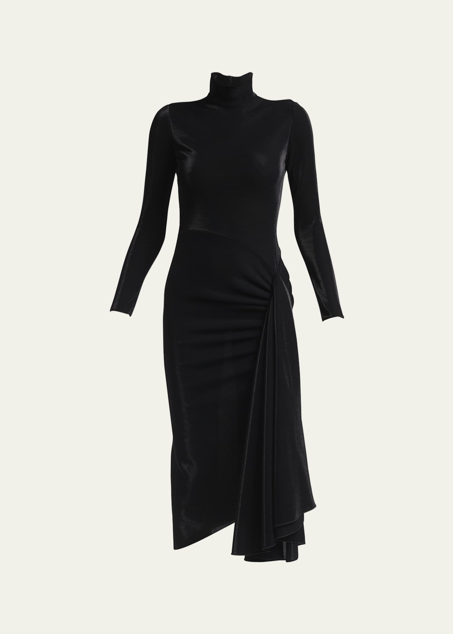 turquoise halter prom dresses Rachel Allan 70679 - Long Stretch Satin Jersey A-Line Dress