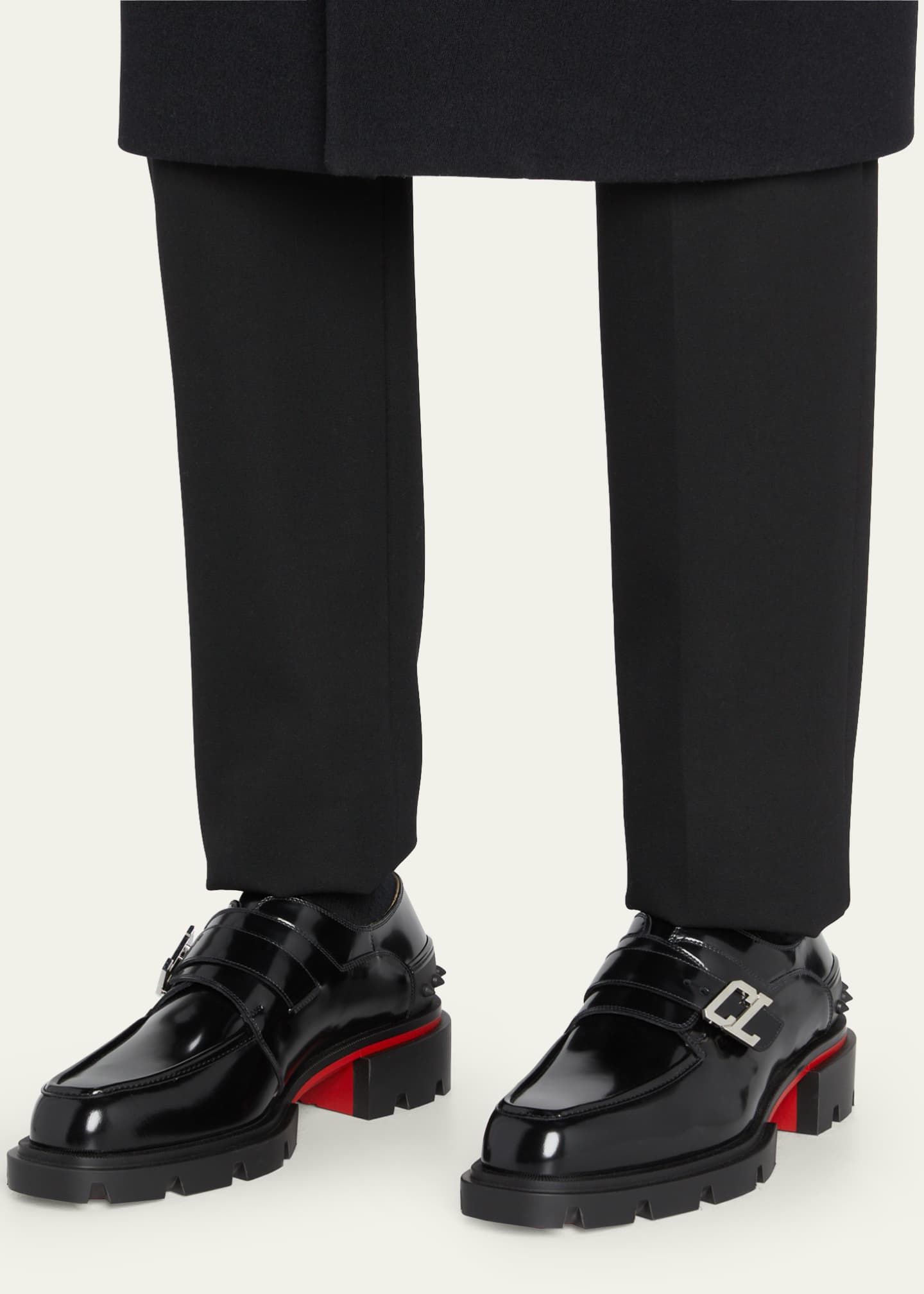 Christian Louboutin Men's Our Georges B Flat Chunky Loafers - Bergdorf ...