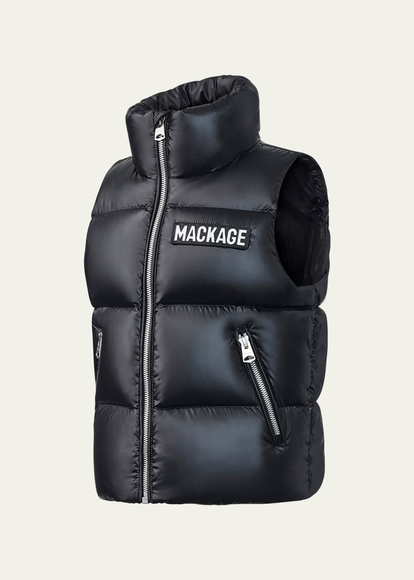 Mackage Kid's Charlee Quilted Logo Vest, Size 8-14 - Bergdorf Goodman