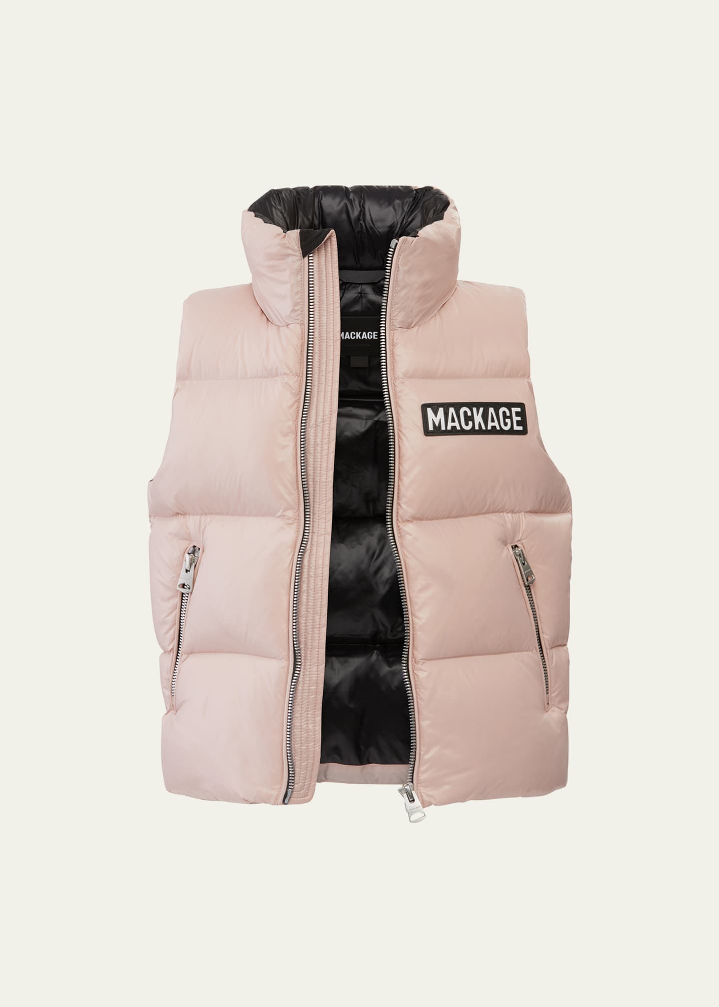 Mackage Kid's Charlee Quilted Logo Vest, Size 8-14 Image 4 of 4