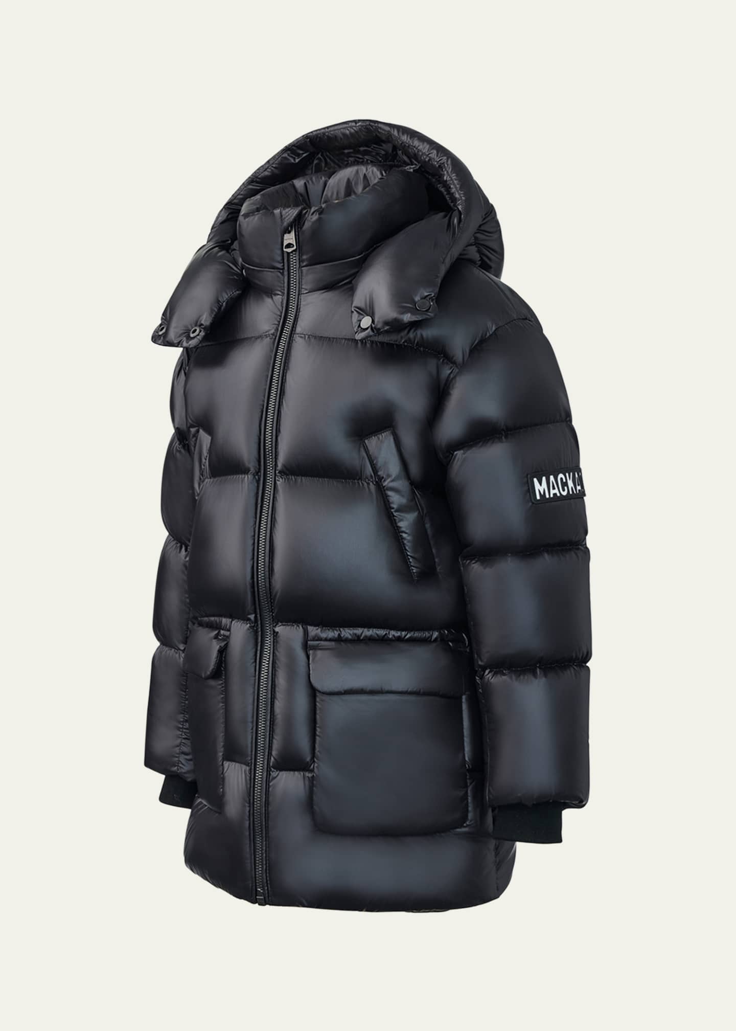 Mackage Kid's Kennie Quilted Logo Jacket, Size 8-14 Image 3 of 5