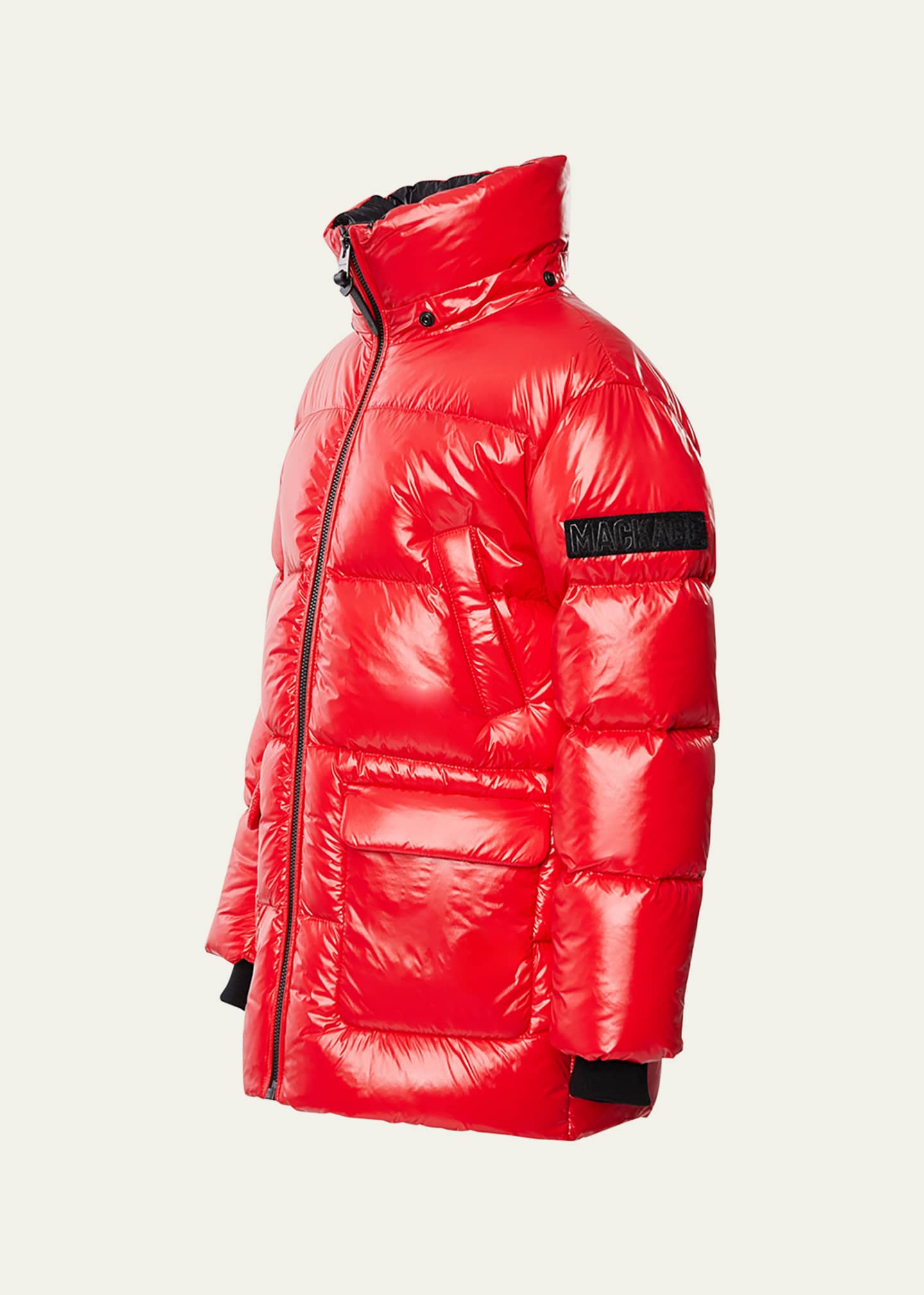 Mackage Kid's Kennie Quilted Logo Jacket, Size 8-14 Image 5 of 5