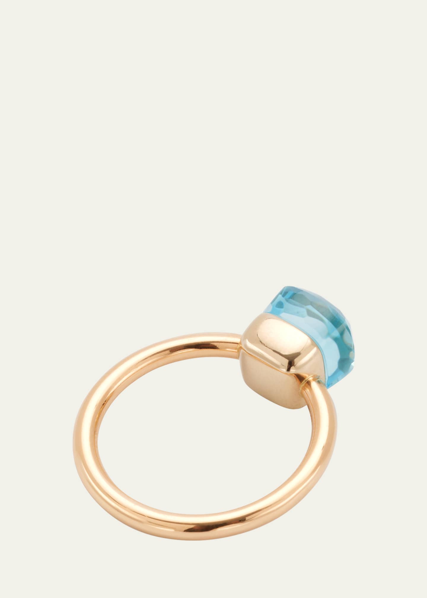 Pomellato Nudo Petit 18k Gold Ring with Blue Topaz Image 4 of 5