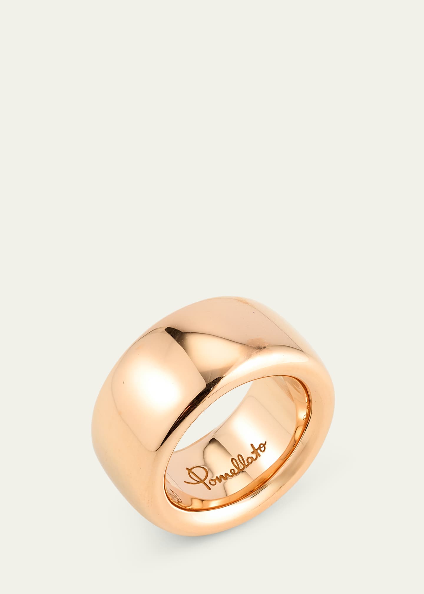 Pomellato 18k Rose Gold ICONICA Maxi Band Ring Image 3 of 4