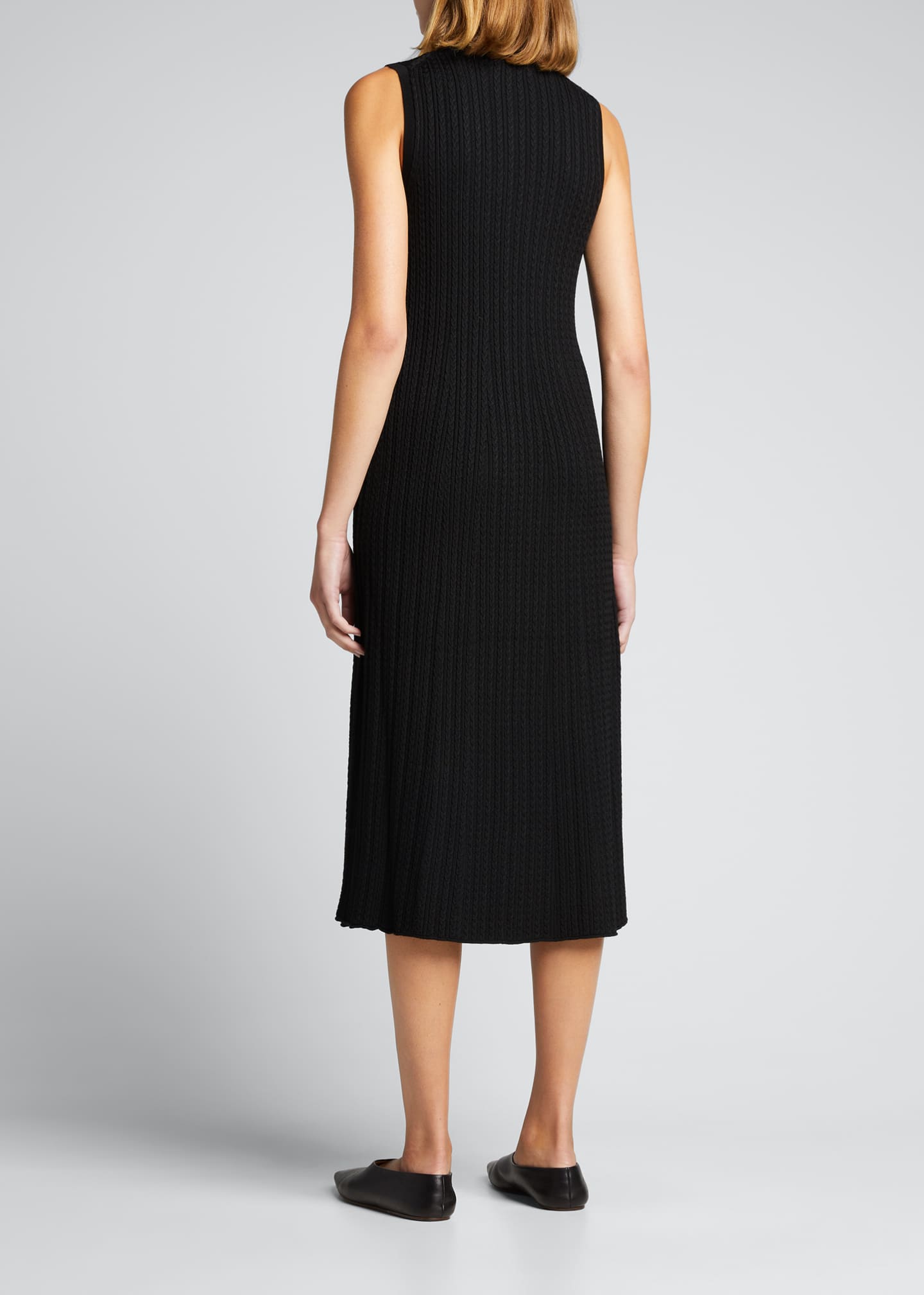 Theory CableKnit Sleeveless Midi Dress Bergdorf Goodman