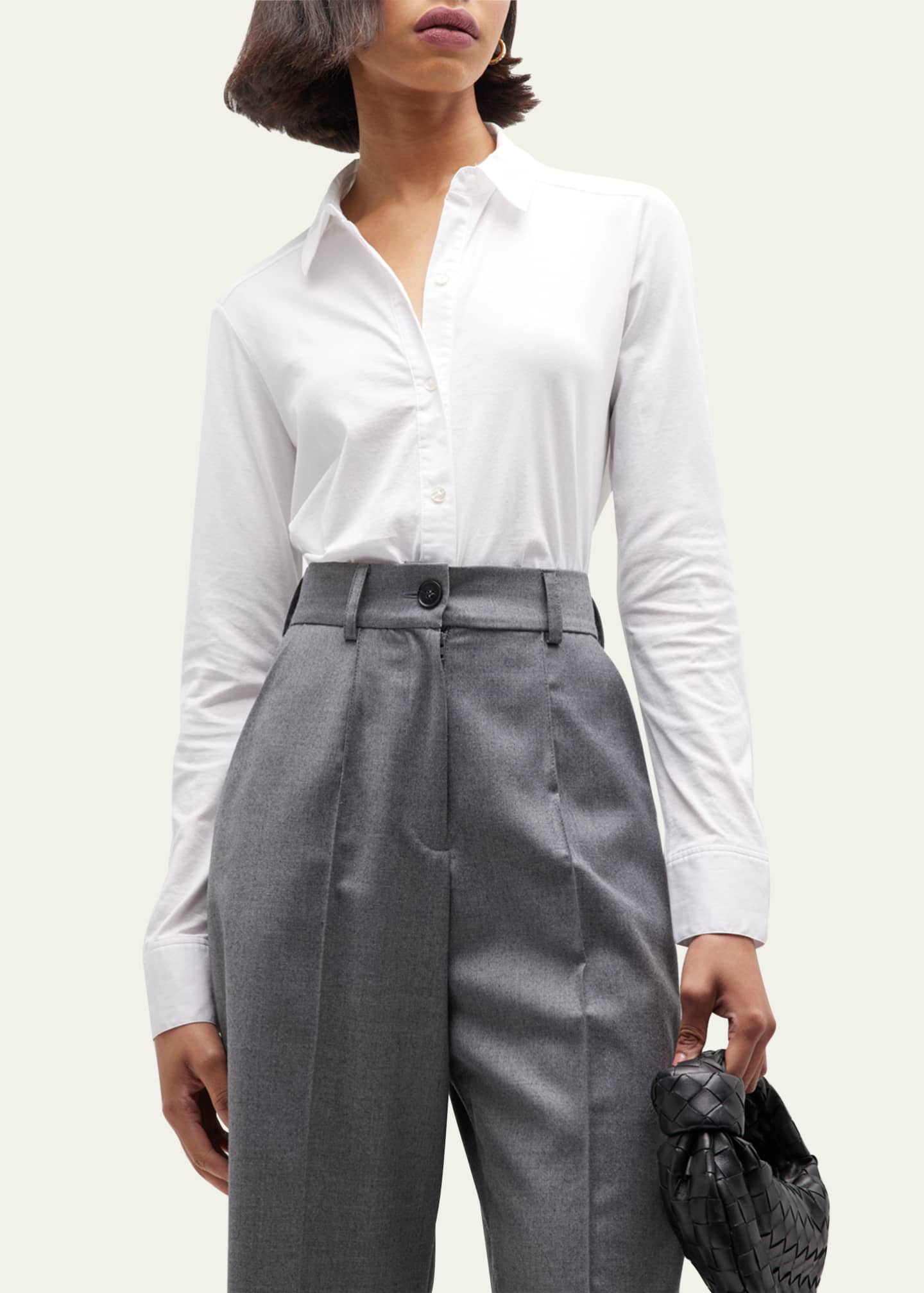 Theory Riduro Organic Cotton Button-Up Shirt Image 4 of 5