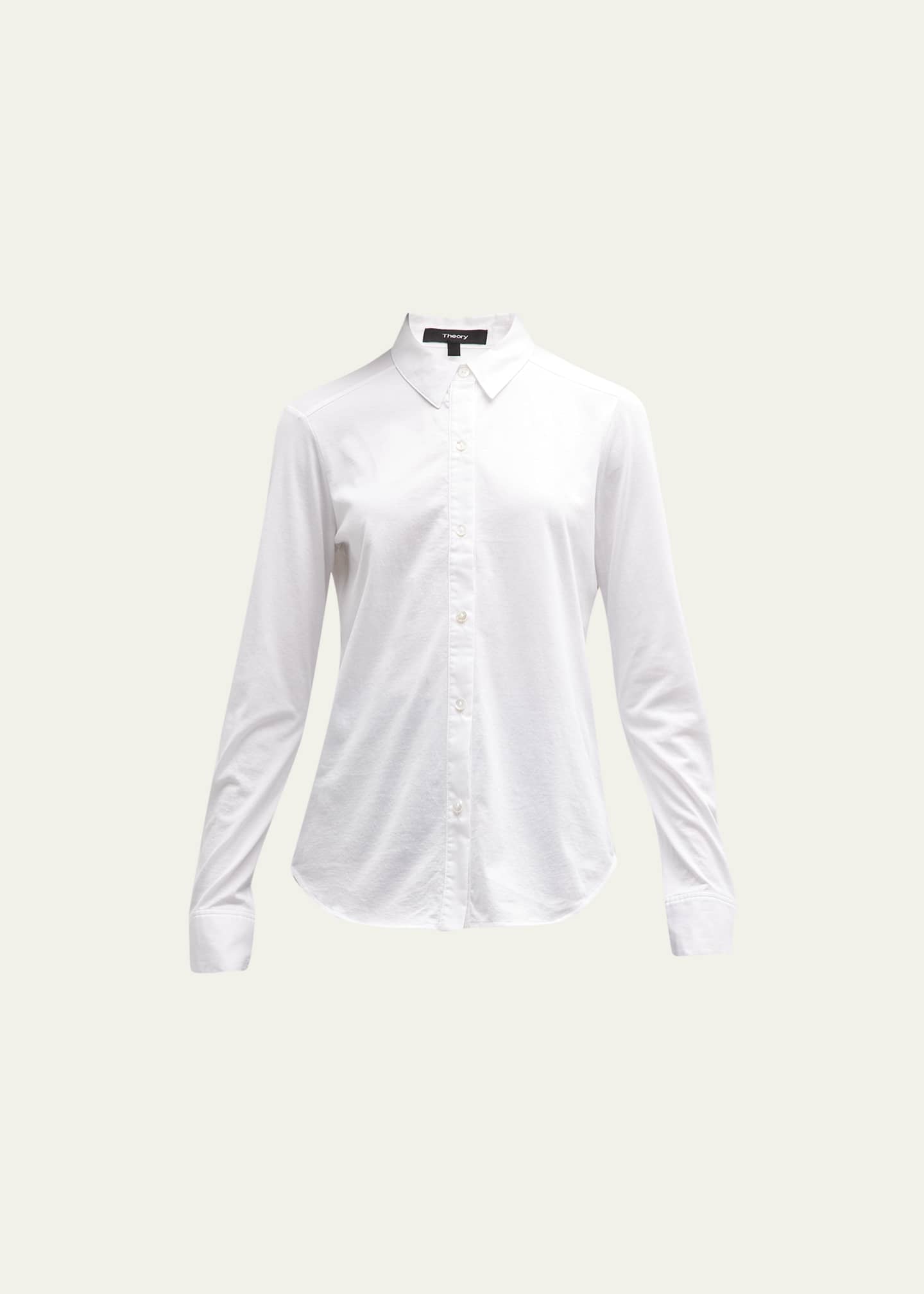 Theory Riduro Organic Cotton Button-Up Shirt Image 1 of 5
