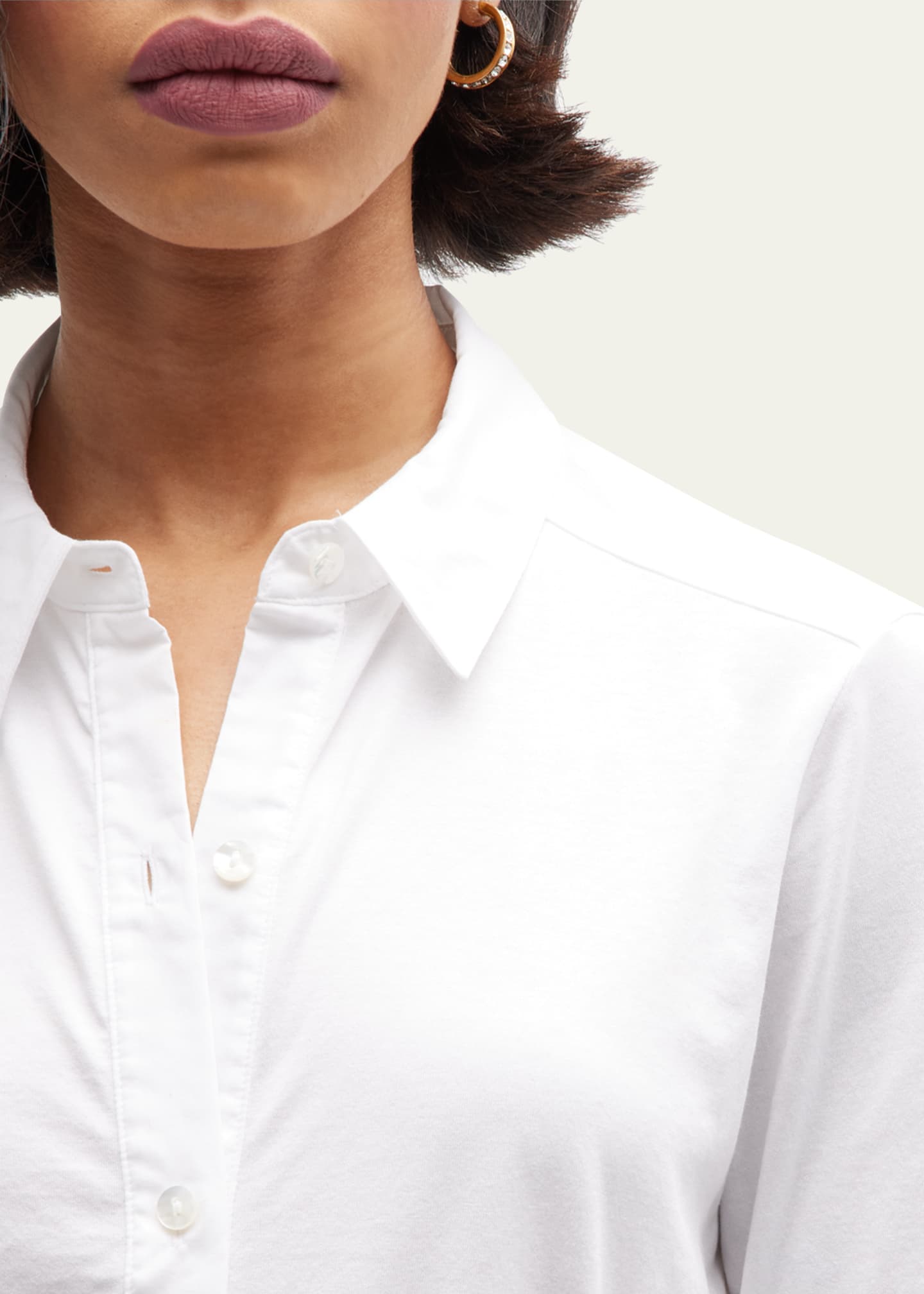 Theory Riduro Organic Cotton Button-Up Shirt Image 5 of 5