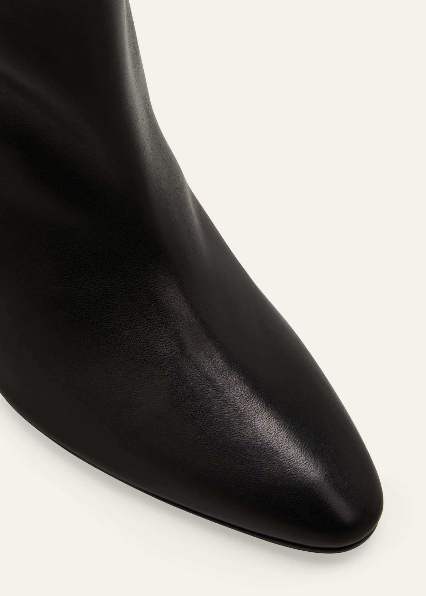 Manolo Blahnik Calasso Napa Slouchy Mid Booties Image 5 of 5