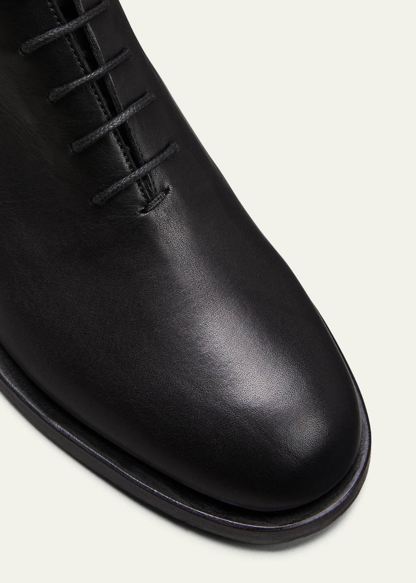 Manolo Blahnik Planigia Calfskin Lace-Up Booties Image 3 of 3