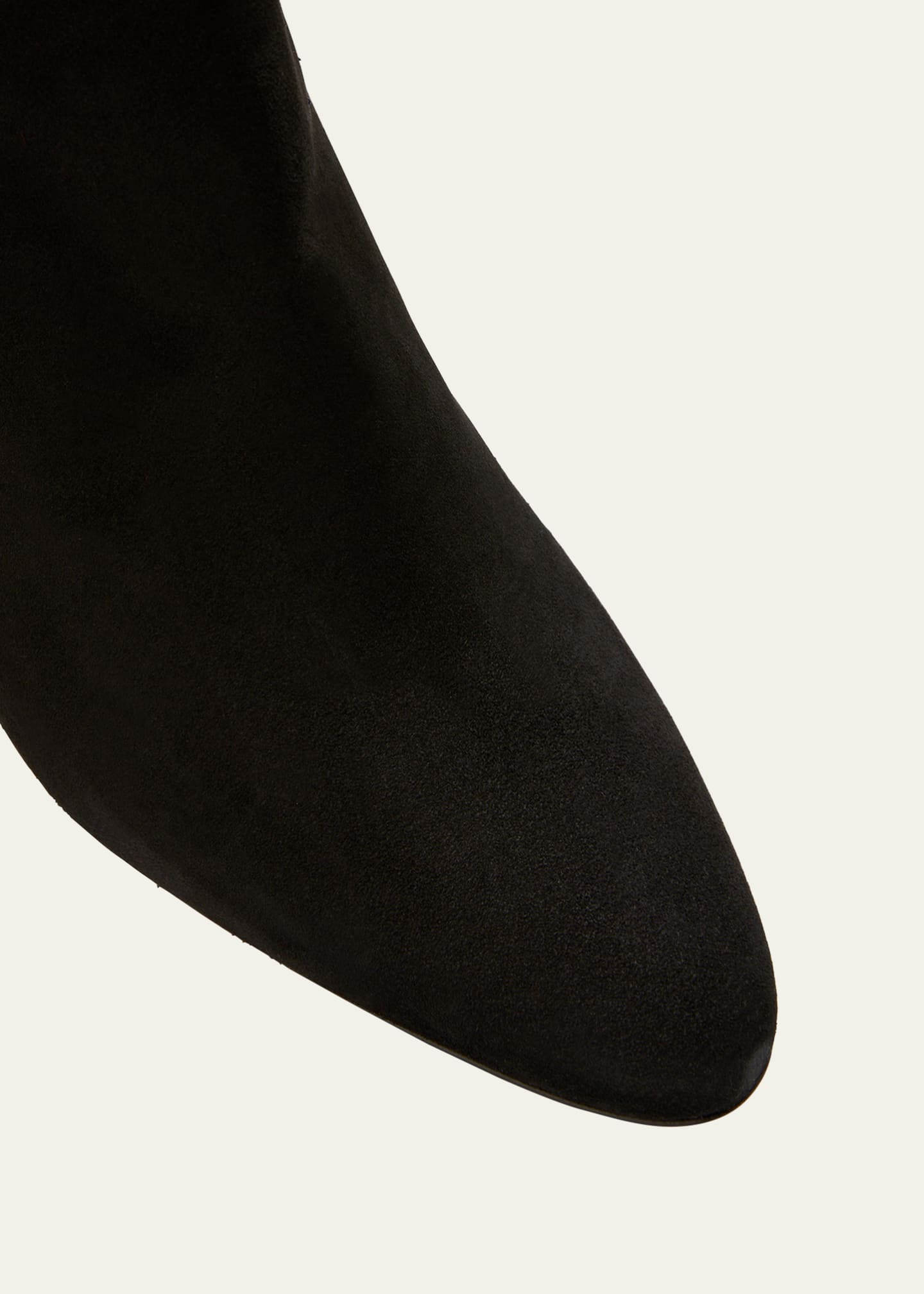 Manolo Blahnik Rosie Suede Zip Ankle Booties Image 5 of 5