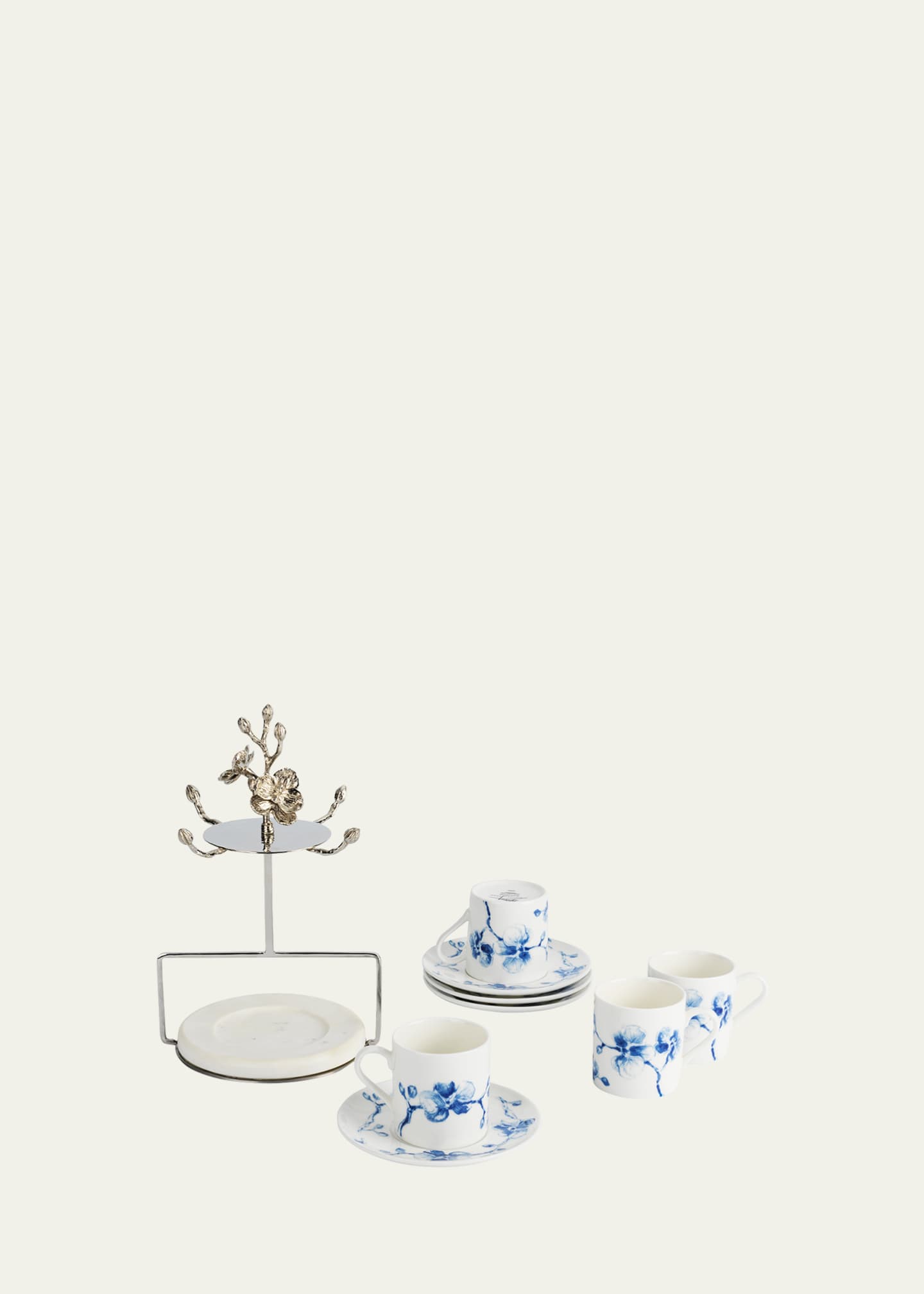Michael Aram Blue Orchid Demitasse Set with Stand Image 5 of 5