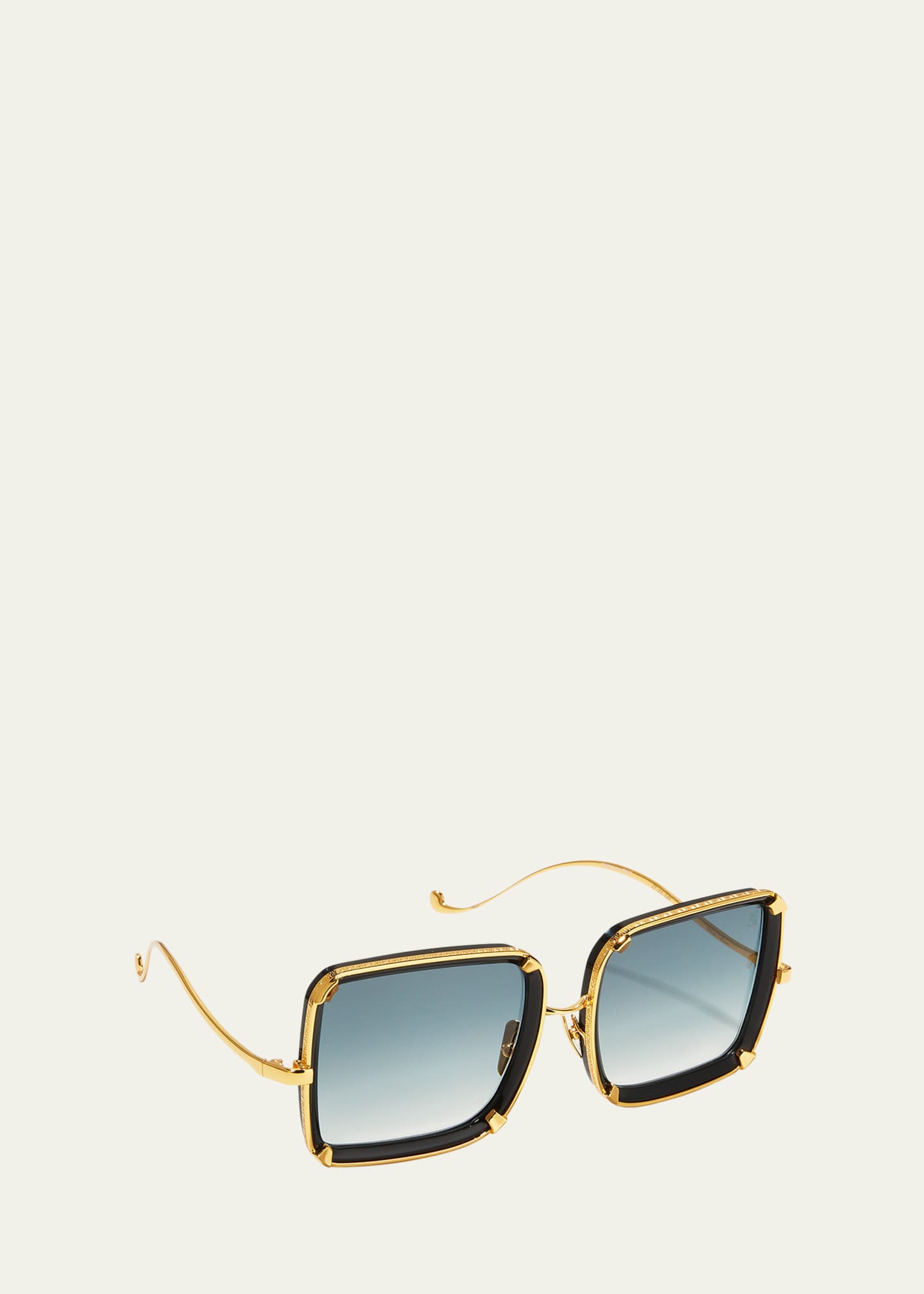 Anna-Karin Karlsson White Moon Square Acetate Sunglasses