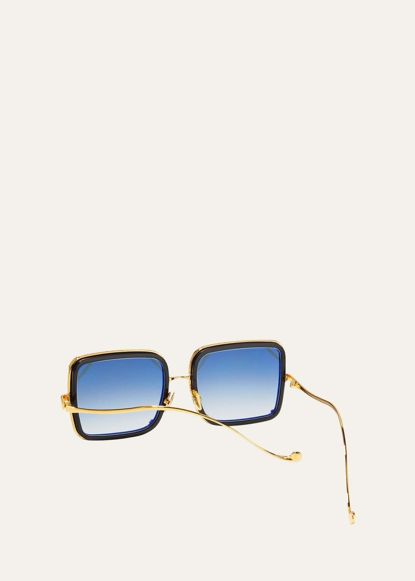 Anna-Karin Karlsson White Moon Square Acetate Sunglasses Image 3 of 5