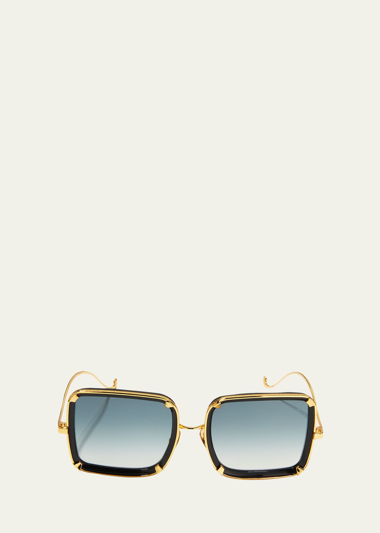 Anna-Karin Karlsson White Moon Square Acetate Sunglasses - Bergdorf Goodman