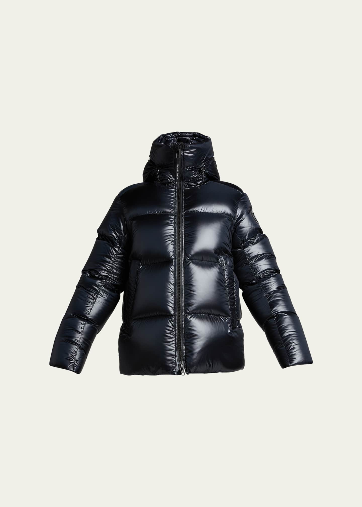 Canada Goose Men's Crofton Black Disc Puffer Jacket - Bergdorf Goodman