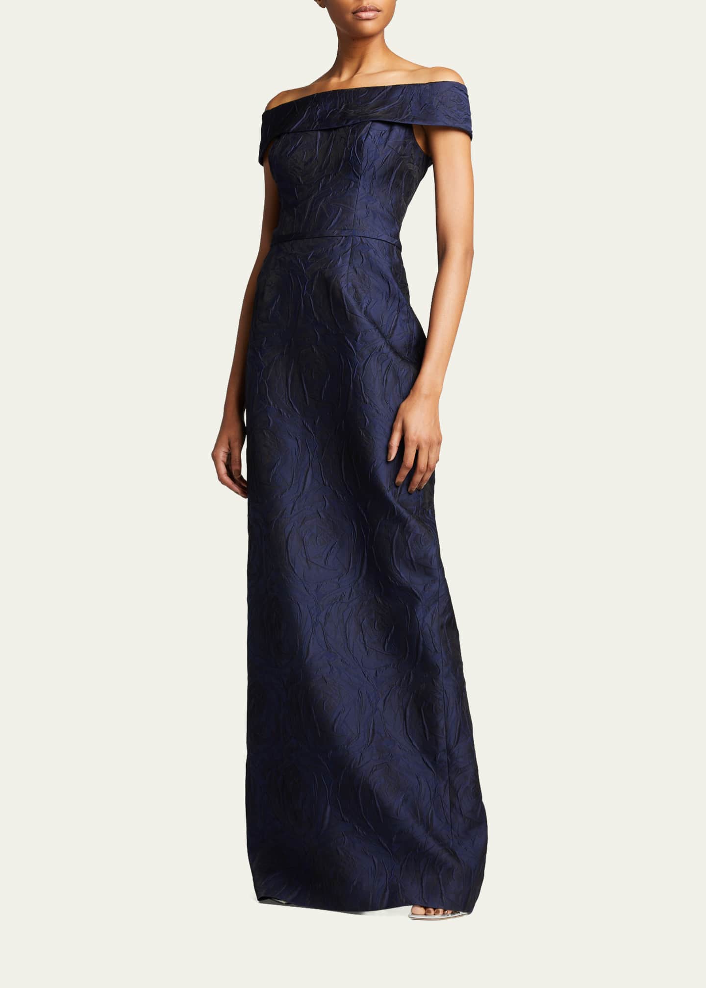 Teri jon off sale the shoulder cocktail dress
