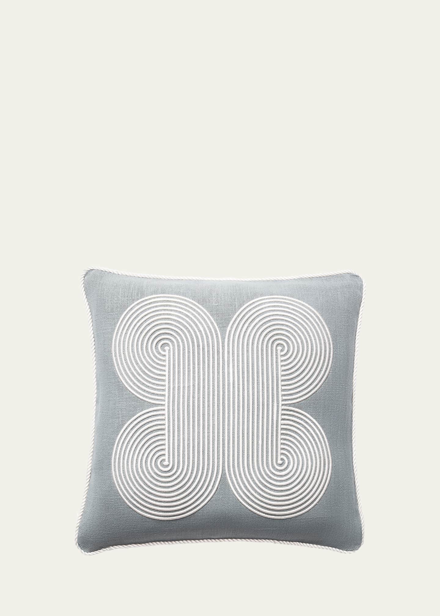 Jonathan Adler Pompidou Quatrefoil Pillow, Celadon Bergdorf Goodman
