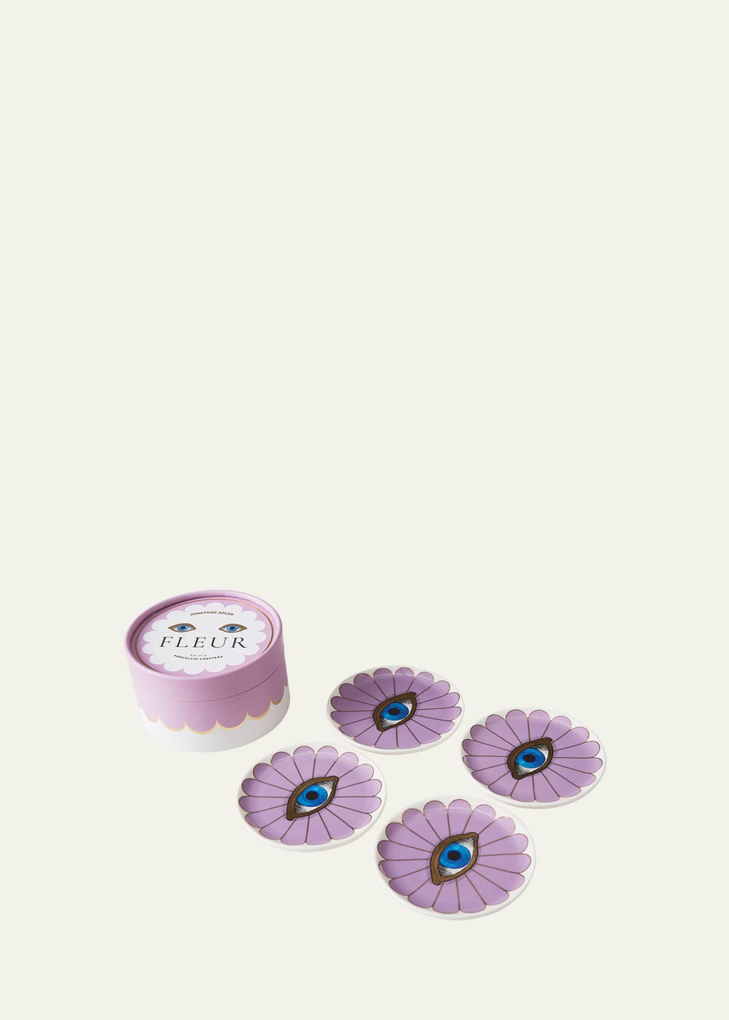 Jonathan Adler Fleur Coasters Purple Image 2 of 3