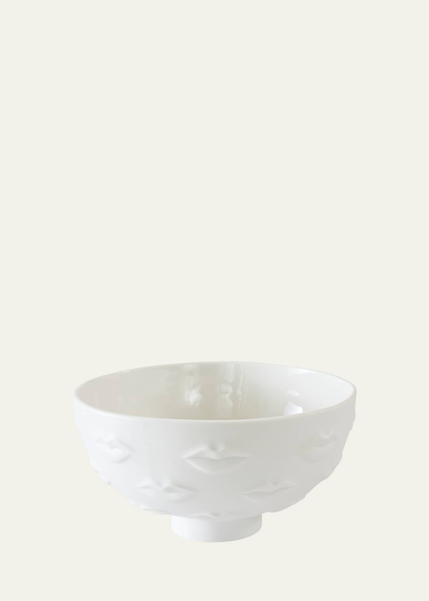 Jonathan Adler Gala Lips White Bowl Image 1 of 2