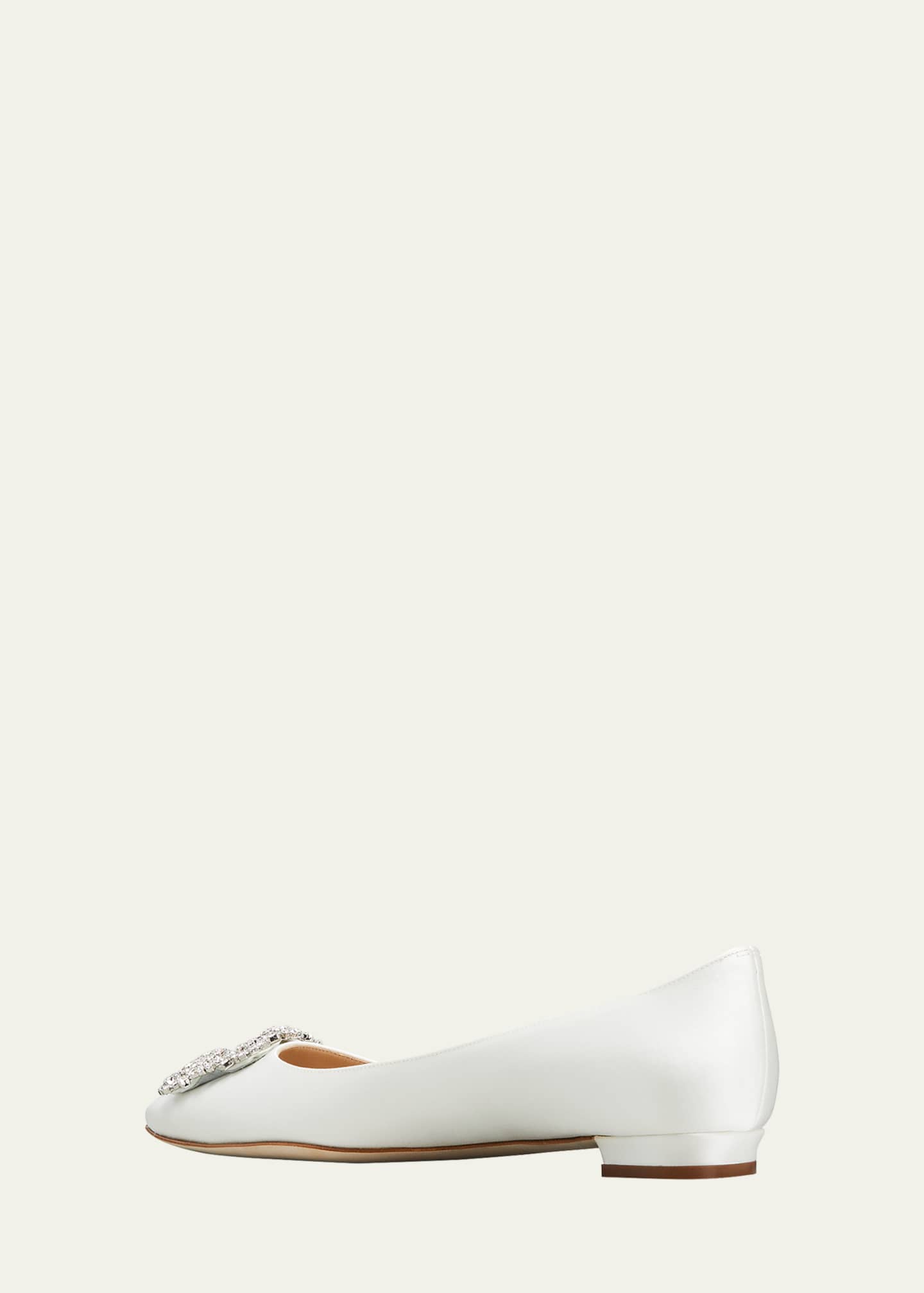 Manolo blahnik white flats 2025
