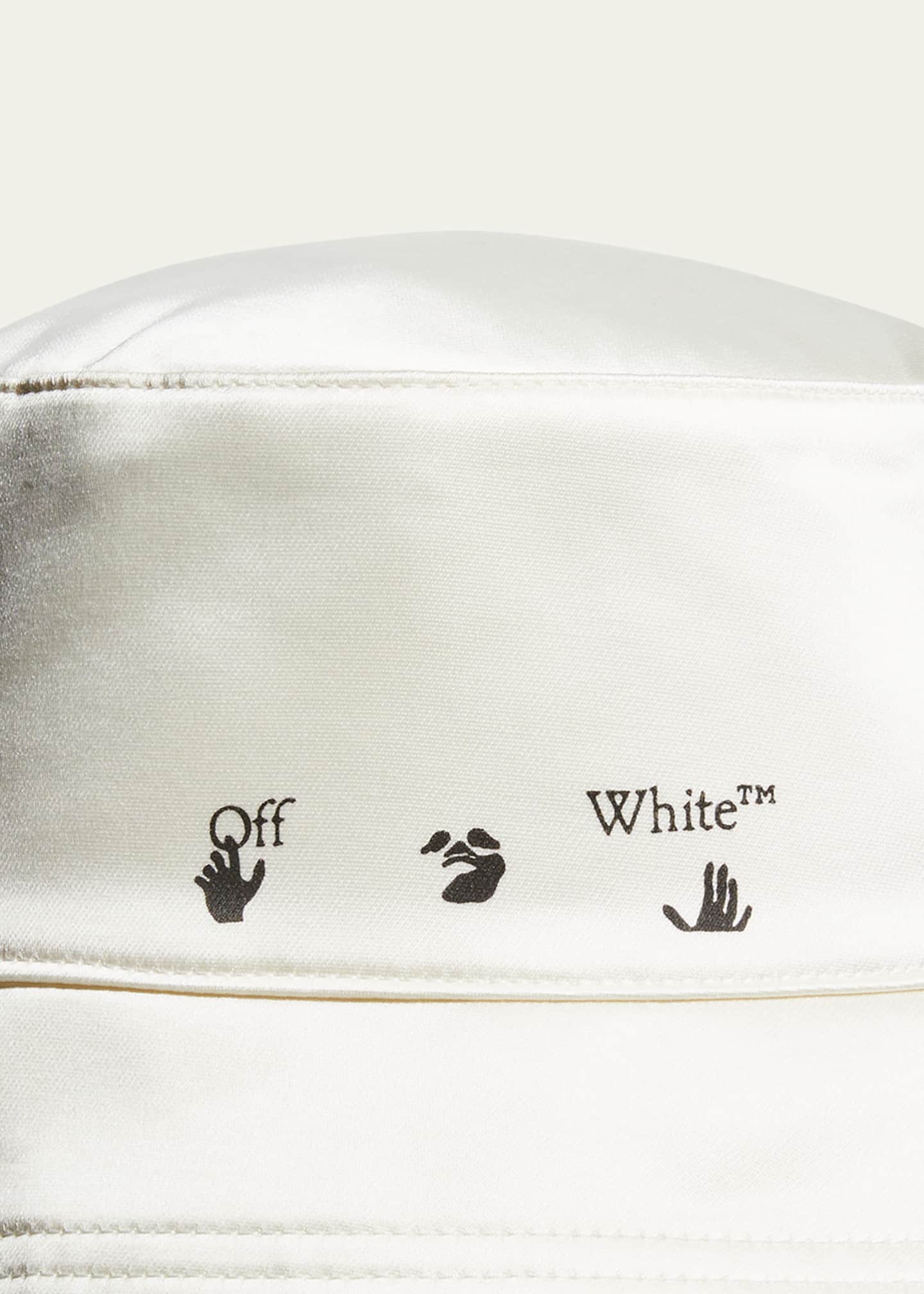 Off-White Delave Logo Canvas Bucket Hat - Bergdorf Goodman