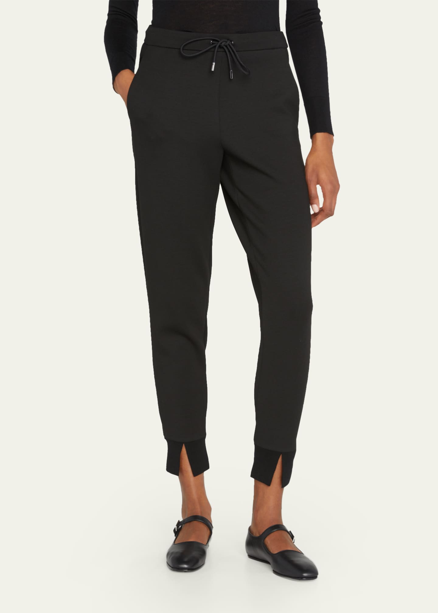 Theory Slouchy Double-Knit Jogger Pants - Bergdorf Goodman