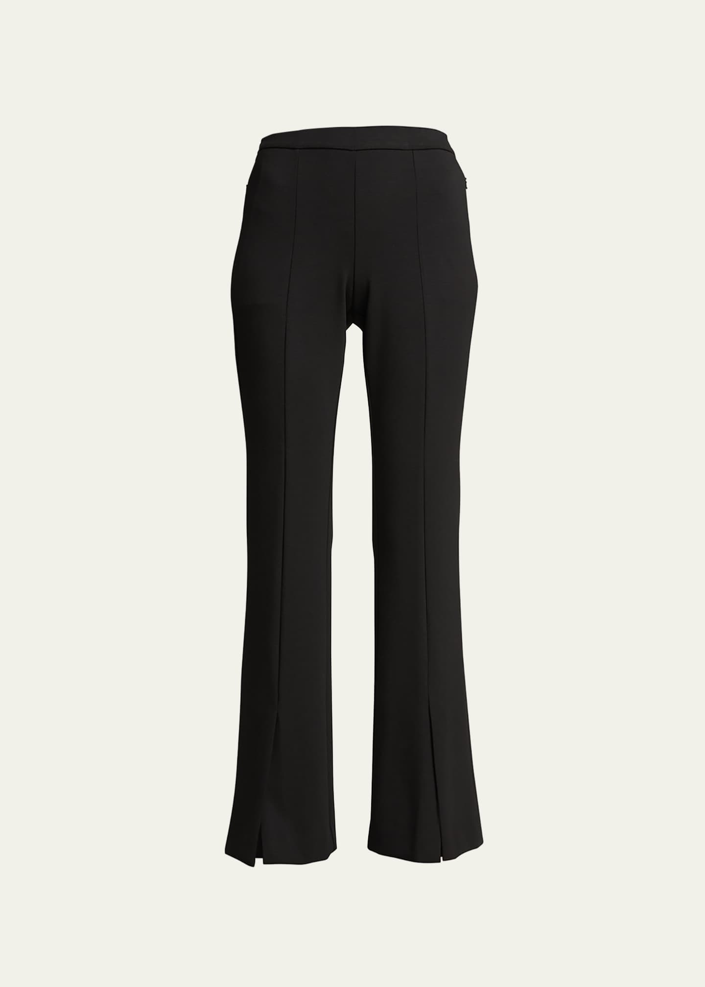 Theory Demitria Flare Double-Knit Vented Pants - Bergdorf Goodman