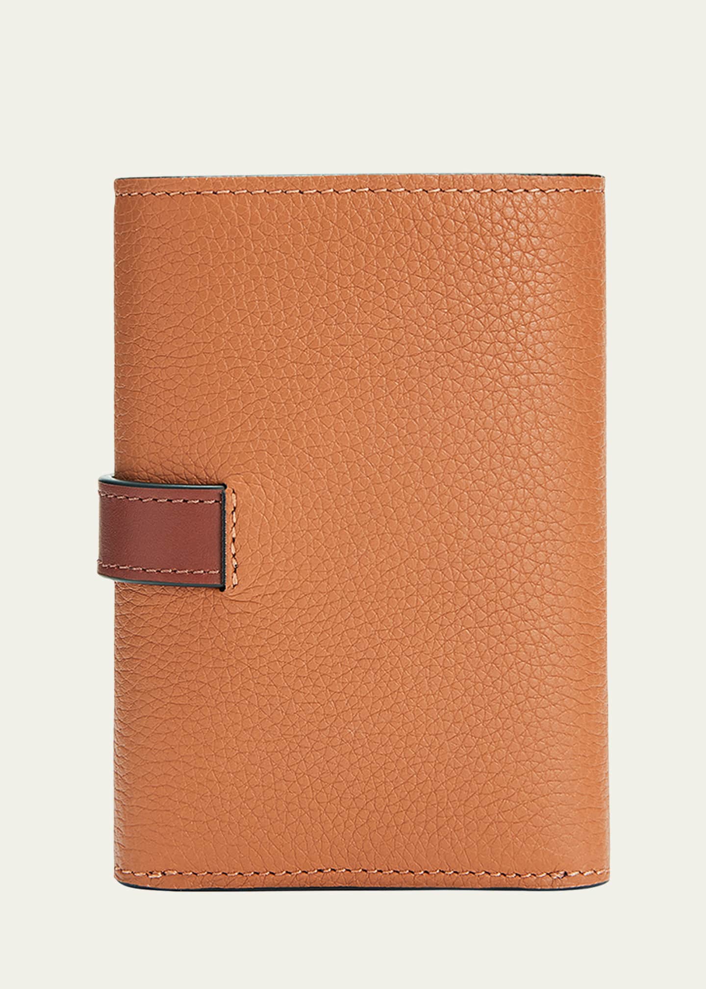 Vertical wallet - 3 flaps - Leather