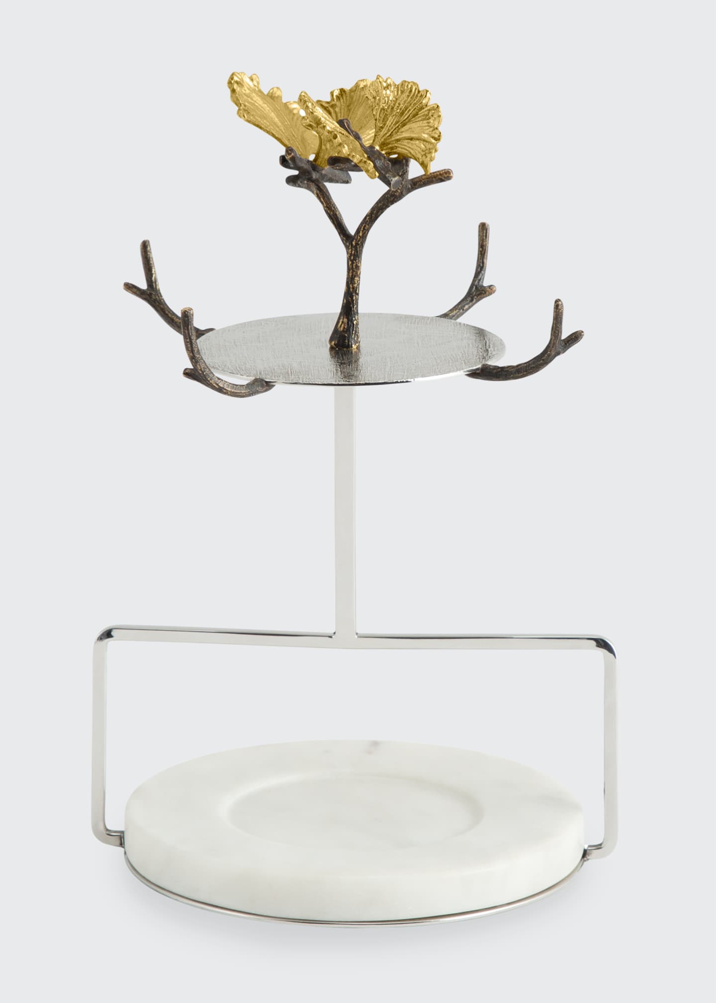 Michael Aram Butterfly Ginkgo Demitasse Set with Stand Image 2 of 6